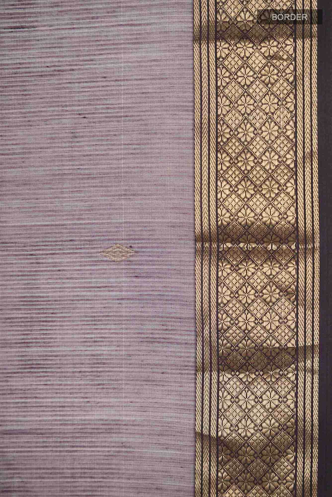 Purple Maheshwari Silk Saree