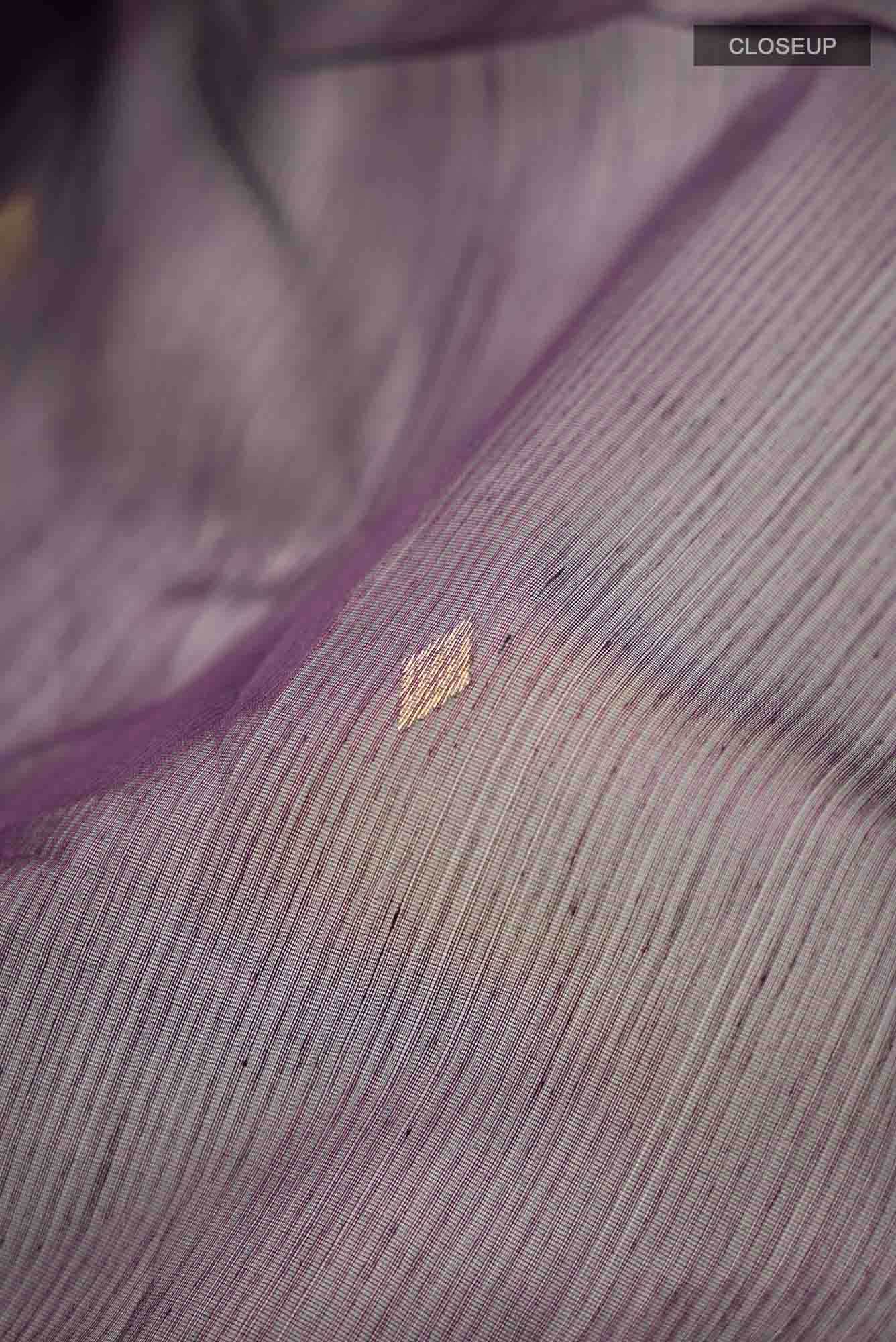 Purple Maheshwari Silk Saree