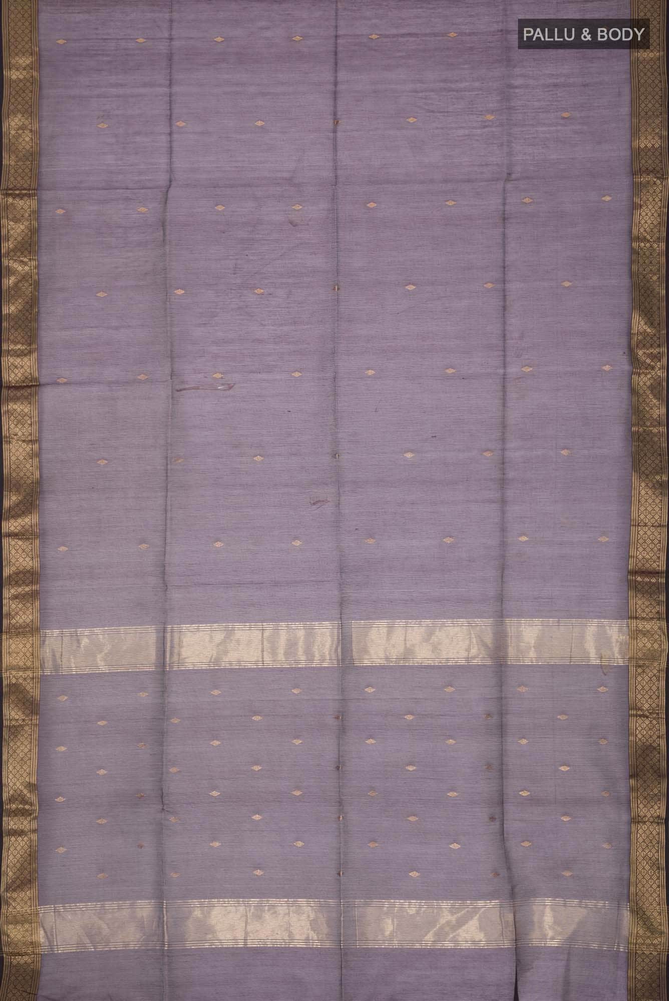 Purple Maheshwari Silk Saree