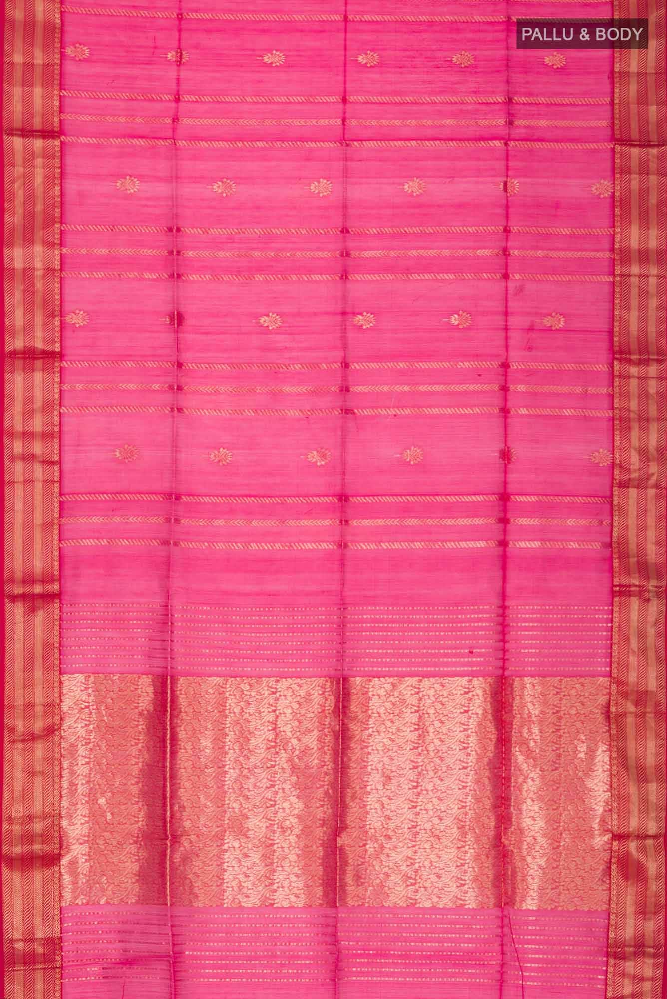 Pink Maheshwari Silk Cotton Saree