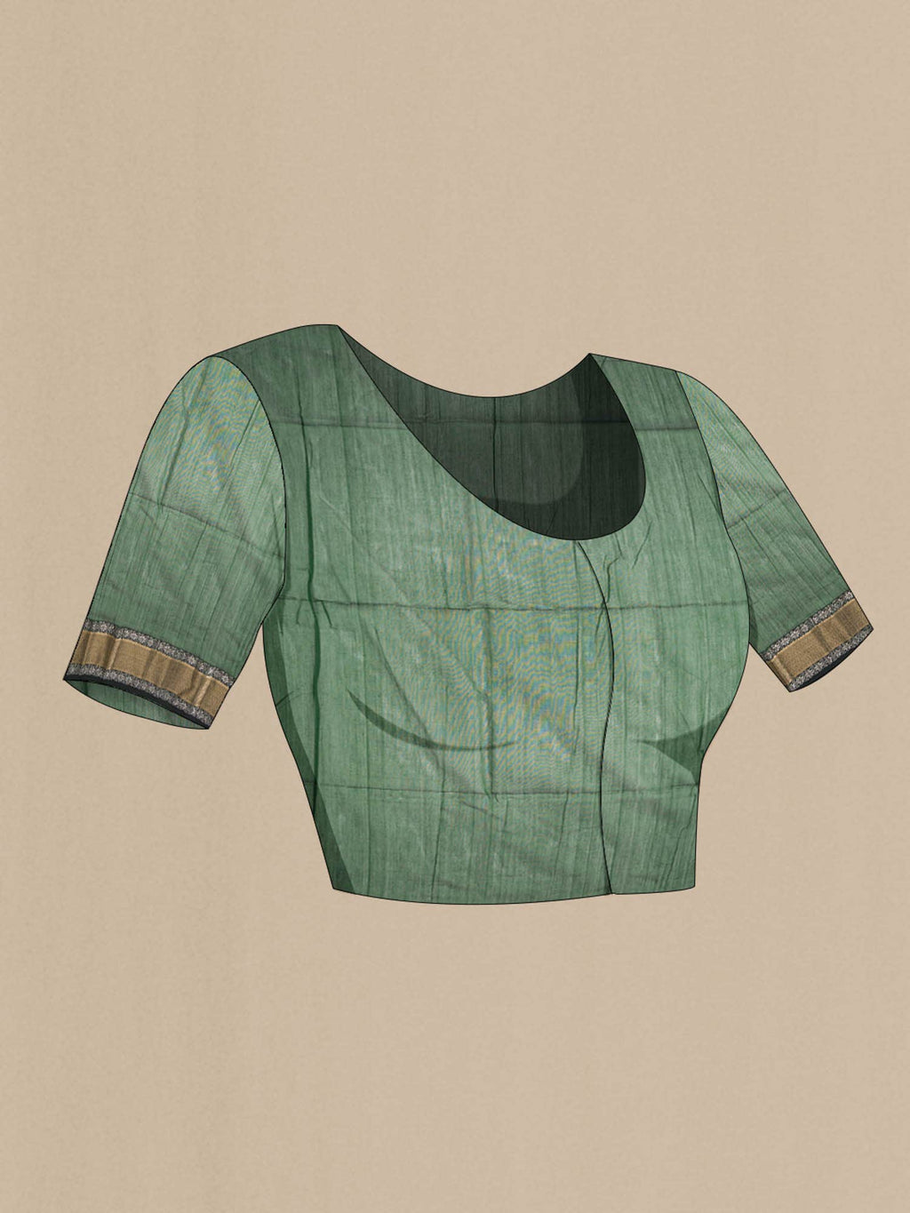 Green Maheshwari Silk Saree