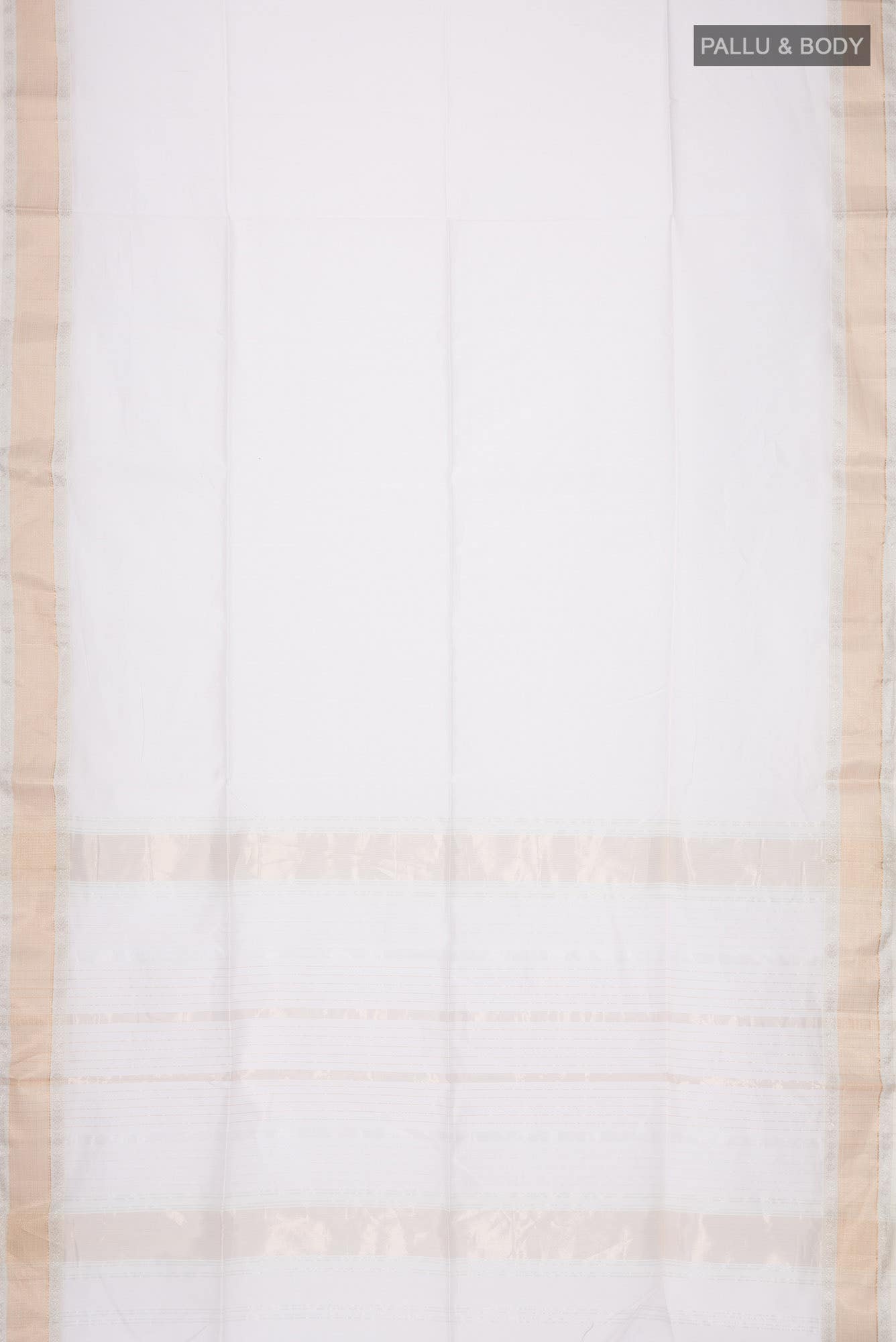 Rose Gold Maheshwari Silk Cotton Saree