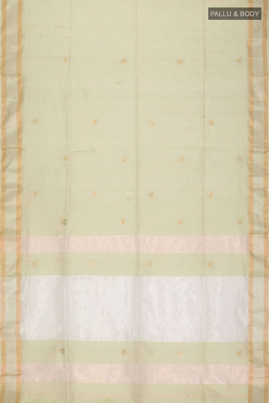 Beige Maheshwari Silk Cotton Saree