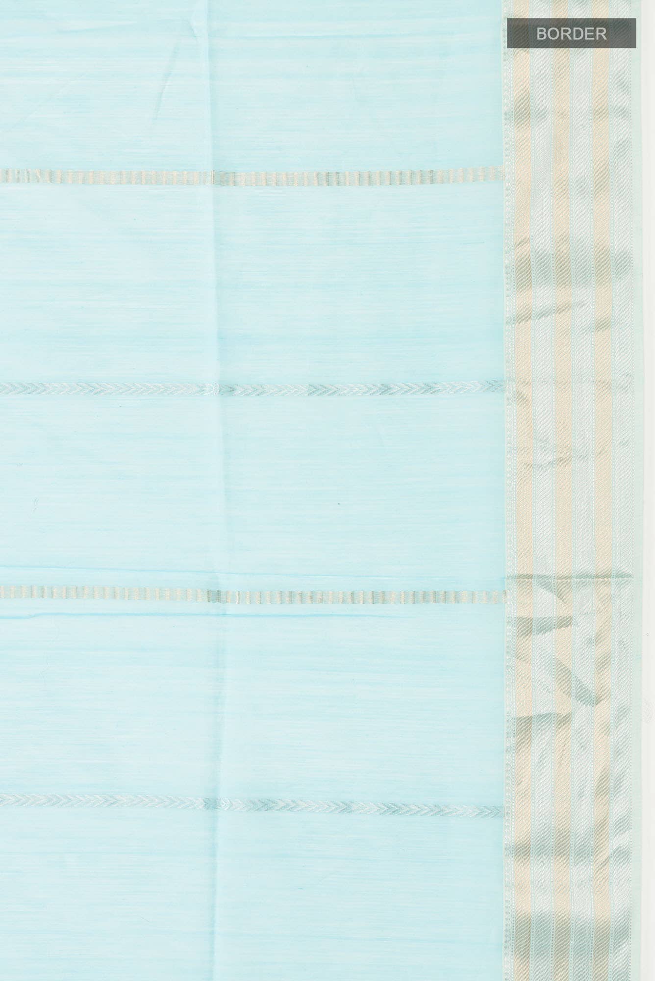 Light Blue Maheshwari Silk Cotton Saree