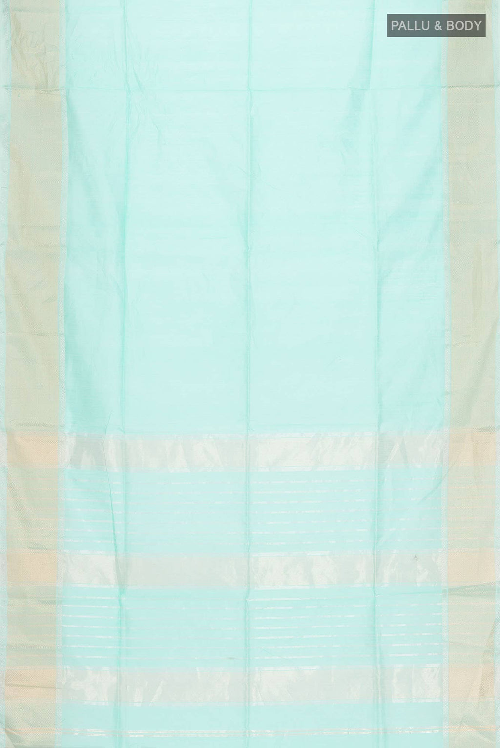 Sea Green Maheshwari Silk Cotton Saree