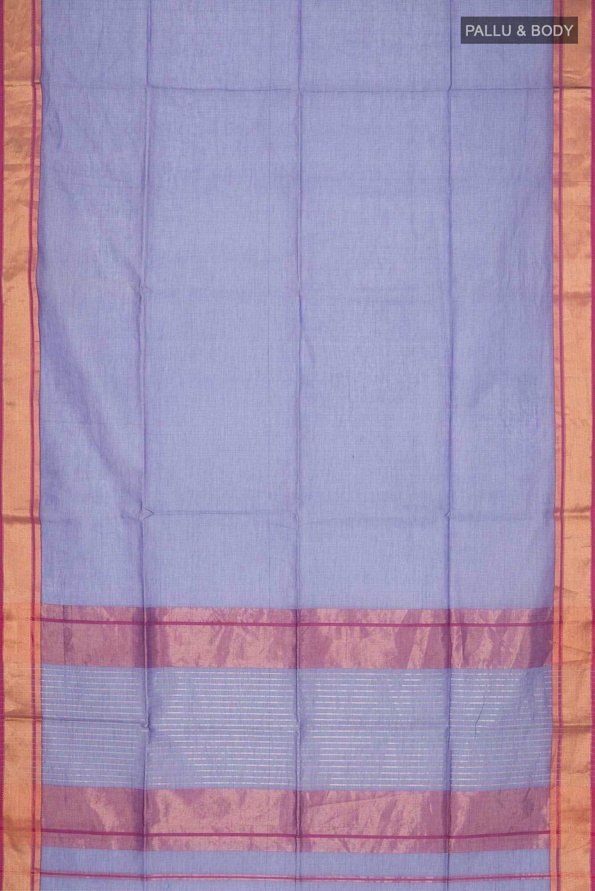 Blue Blended Maheshwari Silk Cotton Saree