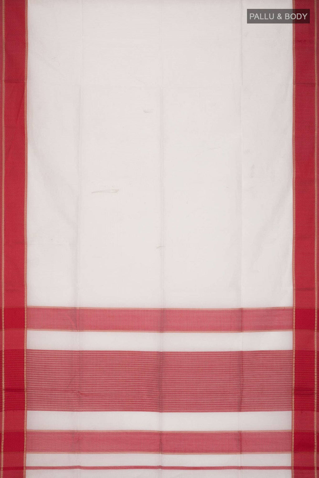 Cream Maheshwari Silk Cotton Saree