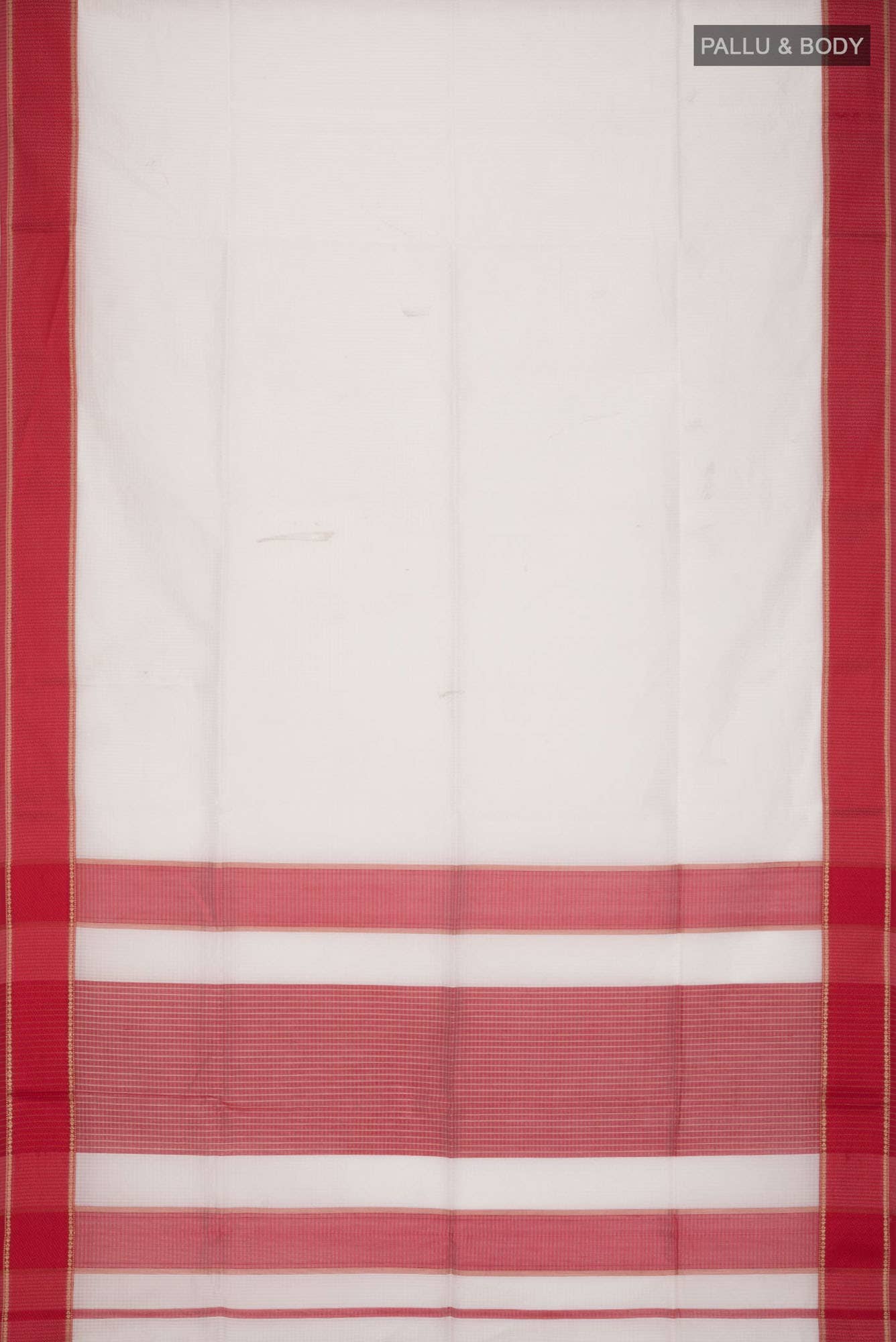Cream Maheshwari Silk Cotton Saree