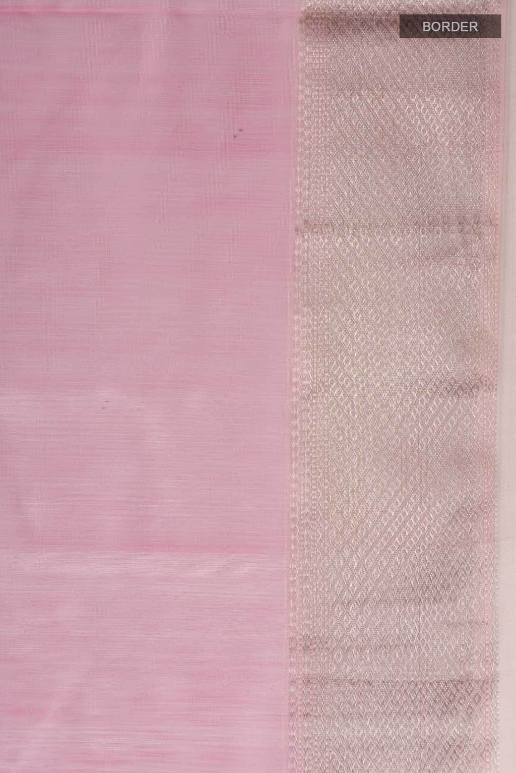 Rose pink Maheshwari Silk Cotton Saree