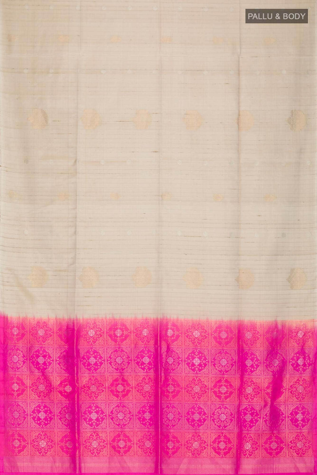 Beige Soft Silk Saree