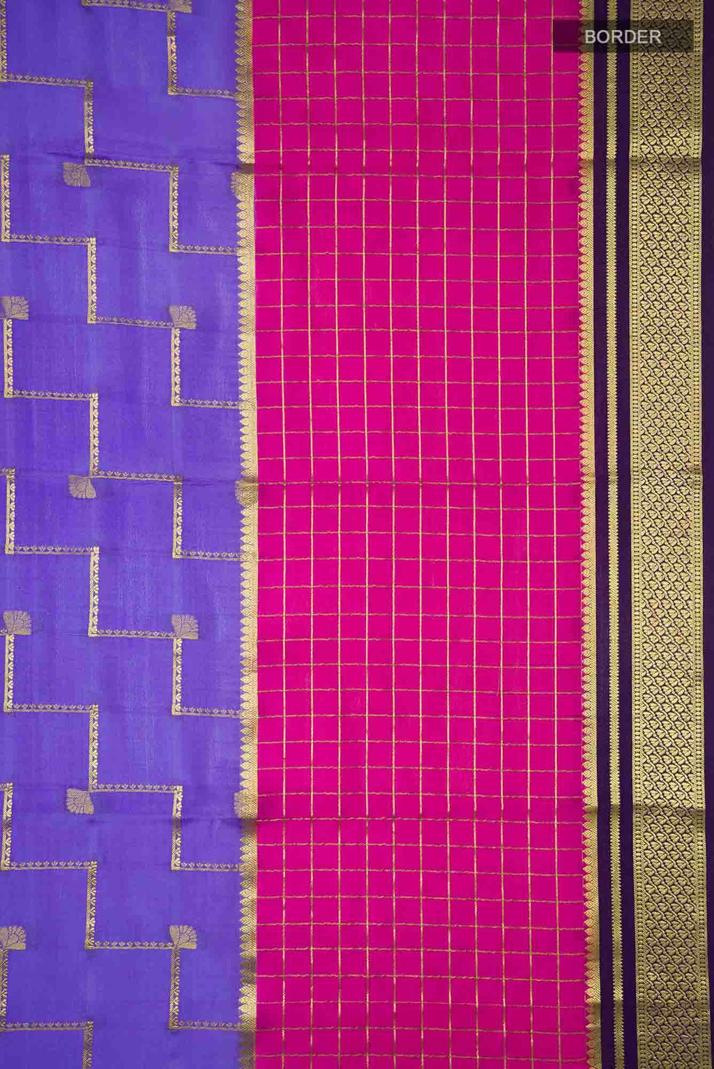 Lavender Mysore Crepe Saree
