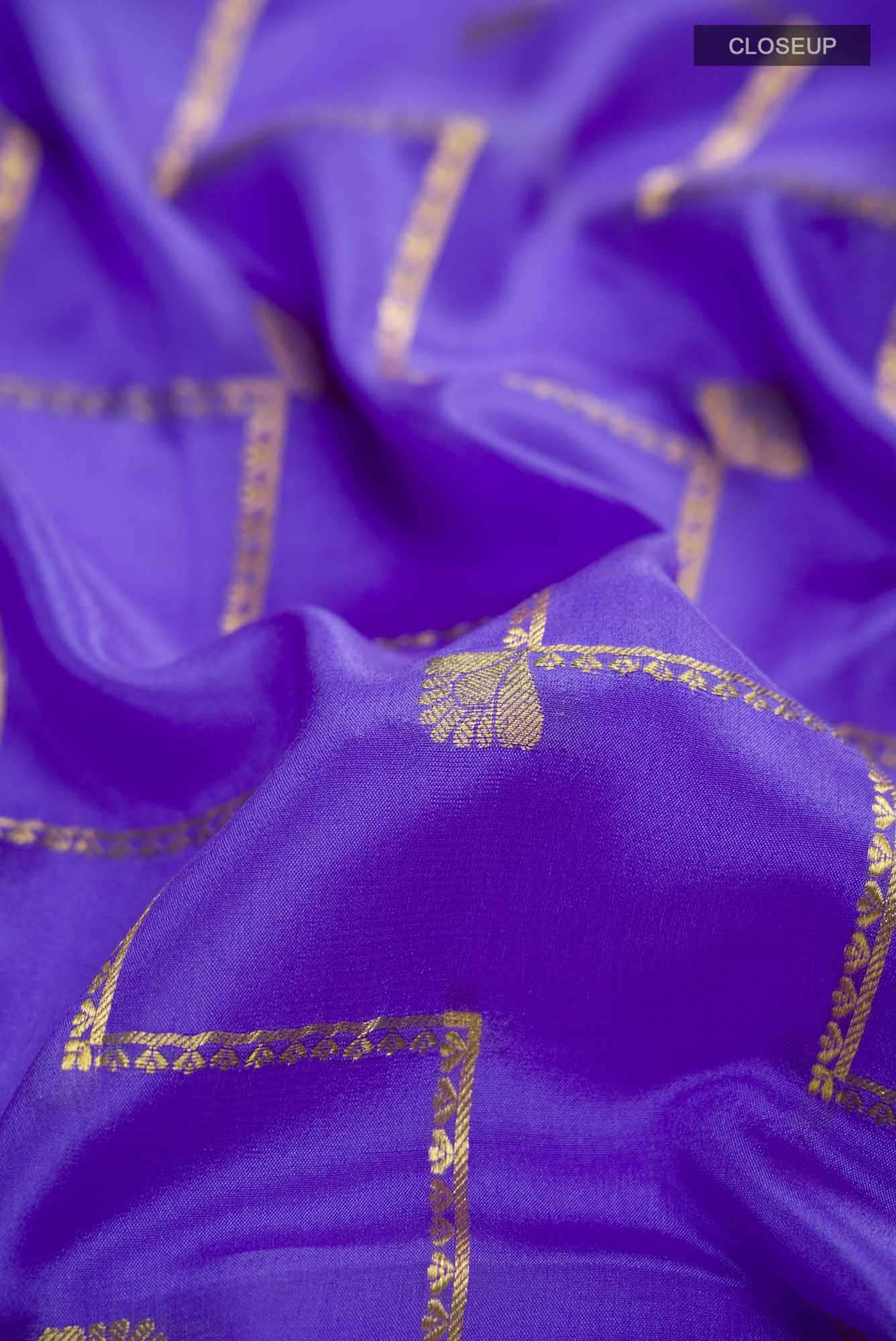 Lavender Mysore Crepe Saree
