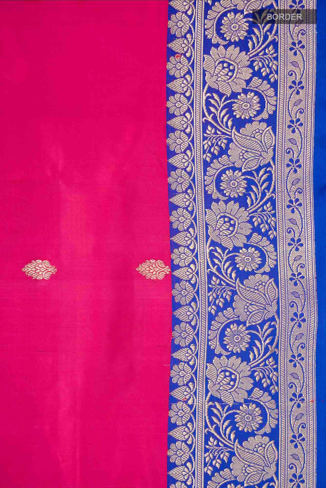 Pink Banarasi Katan Silk Saree