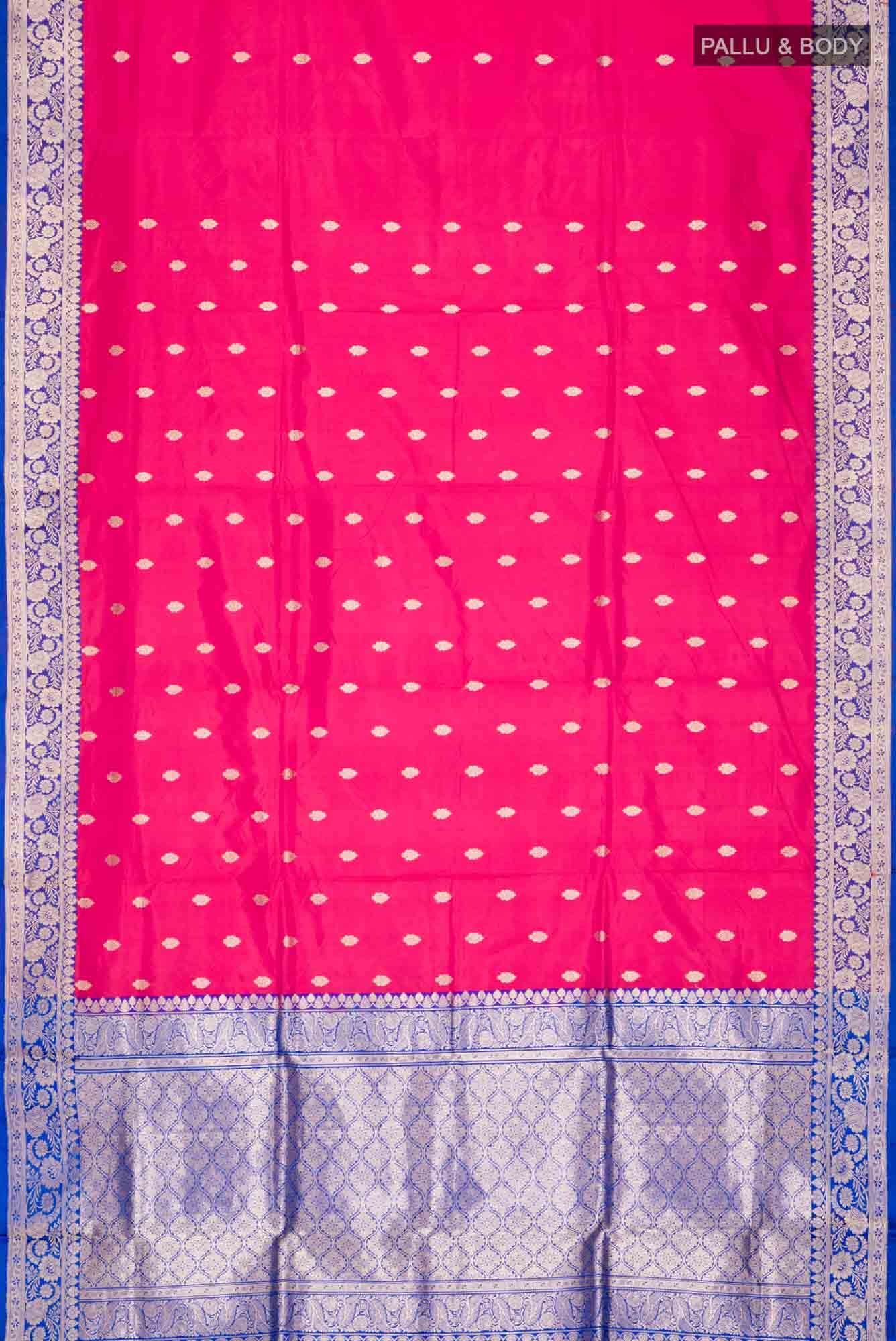 Pink Banarasi Katan Silk Saree