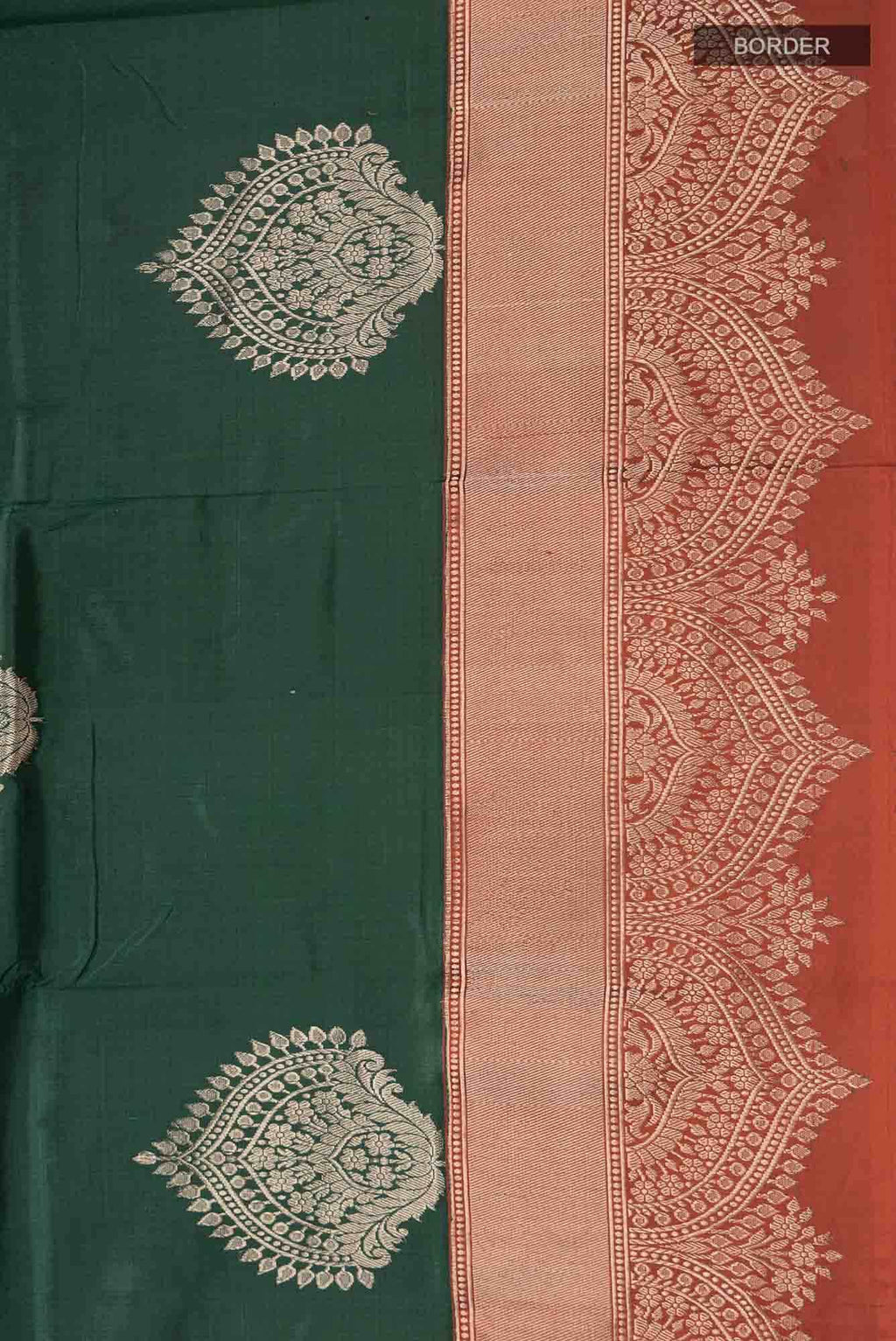 Green Banarasi Katan Silk Saree