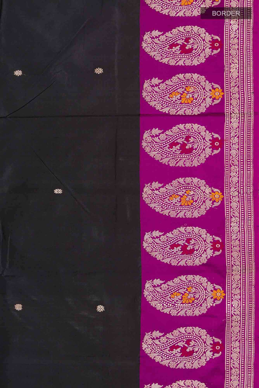 Black Banarasi Katan Silk Saree