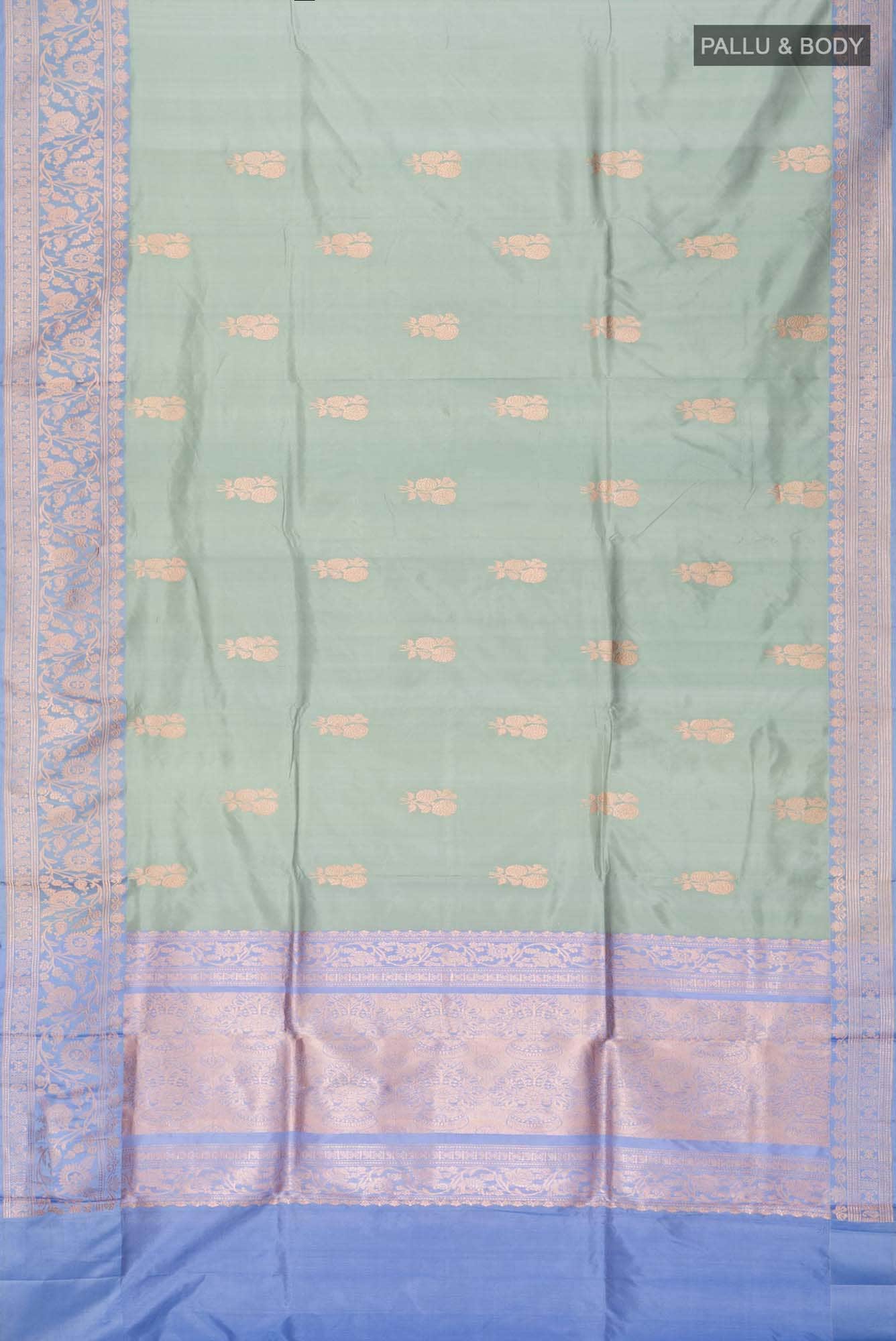 Green Banarasi Katan Silk Saree