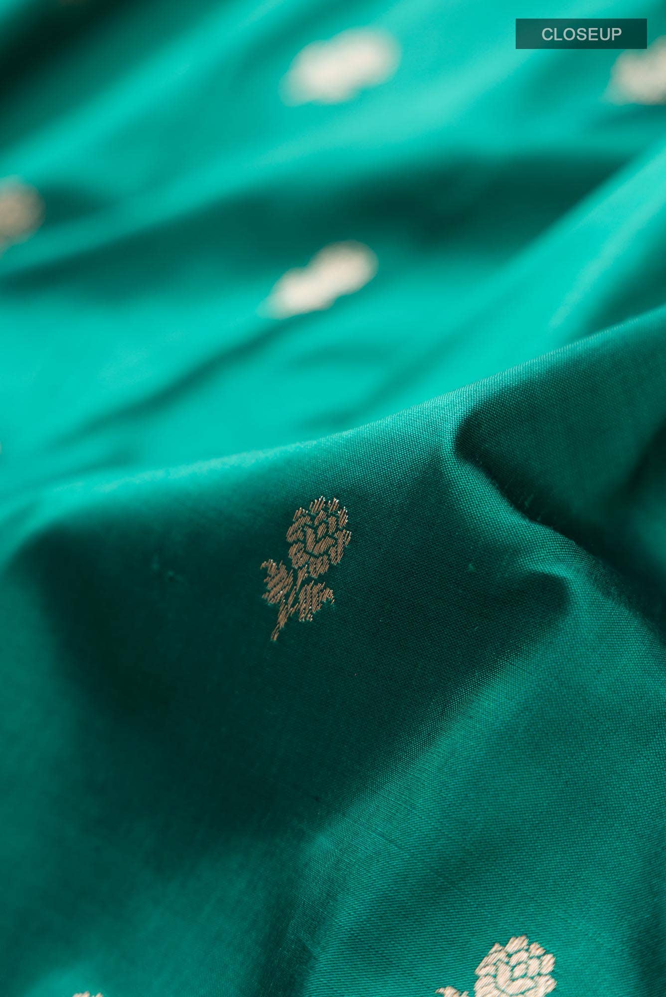 Green Banarasi Katan Silk Saree