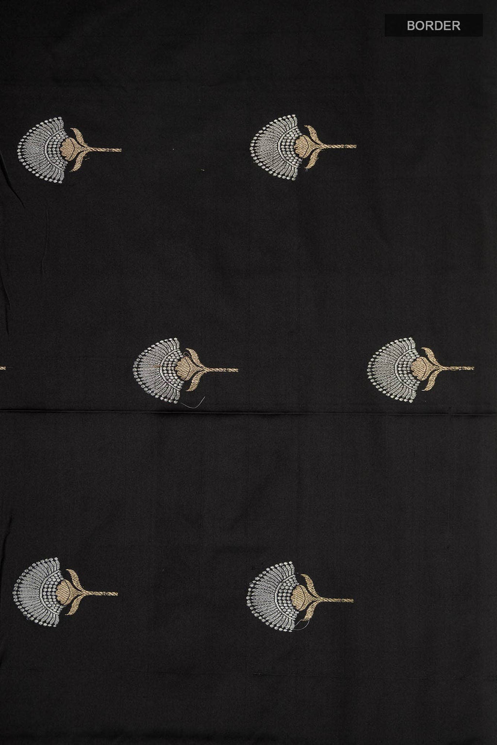 Black Banarasi Katan Silk Saree