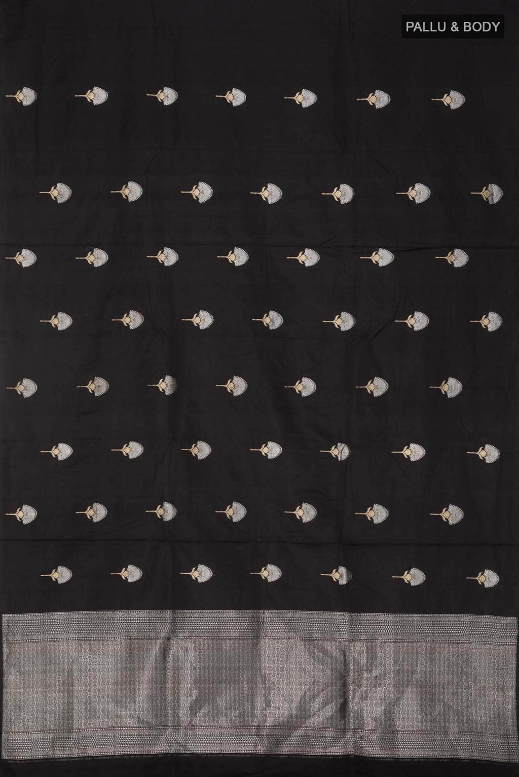 Black Banarasi Katan Silk Saree
