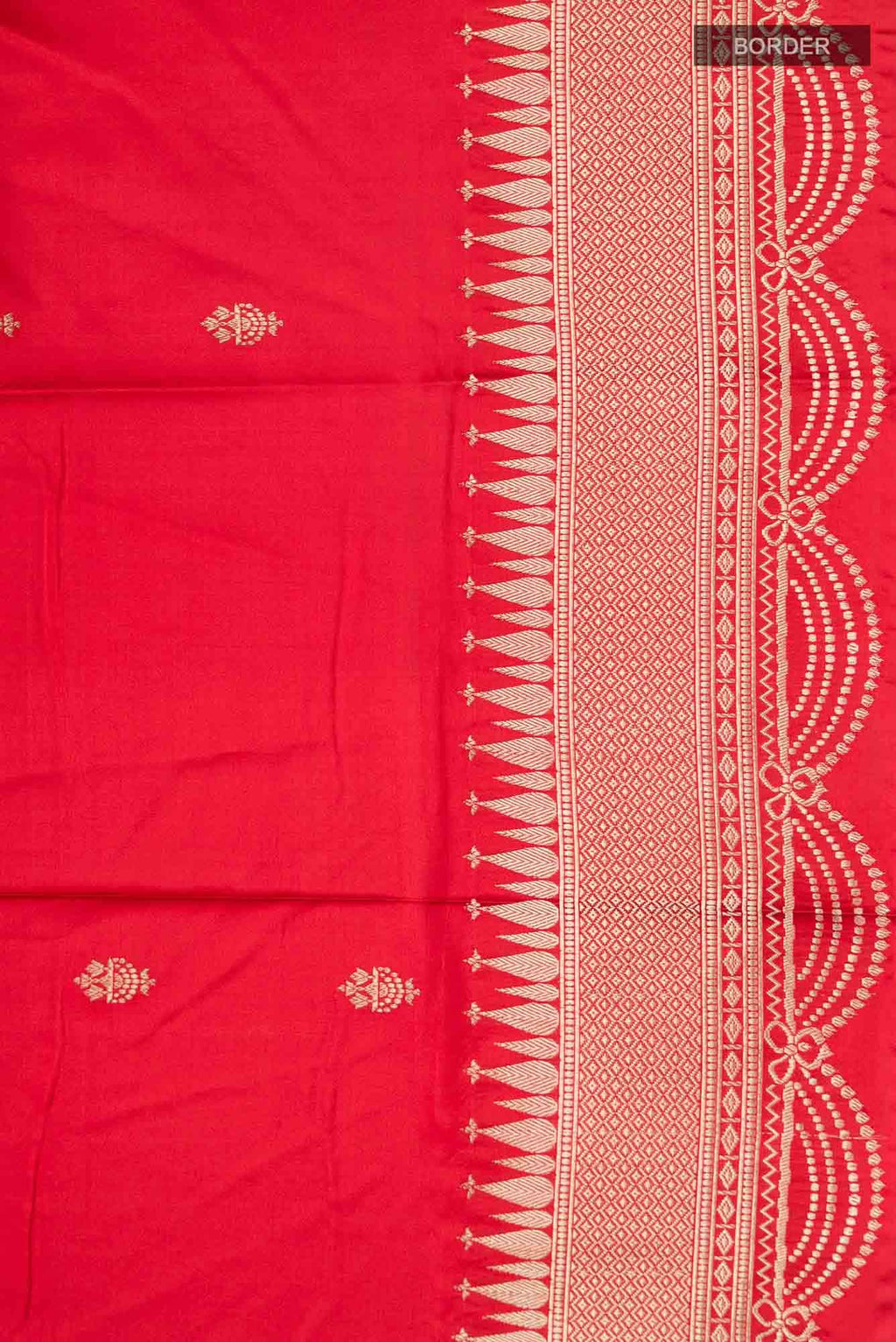 Red Banarasi Katan Silk Saree