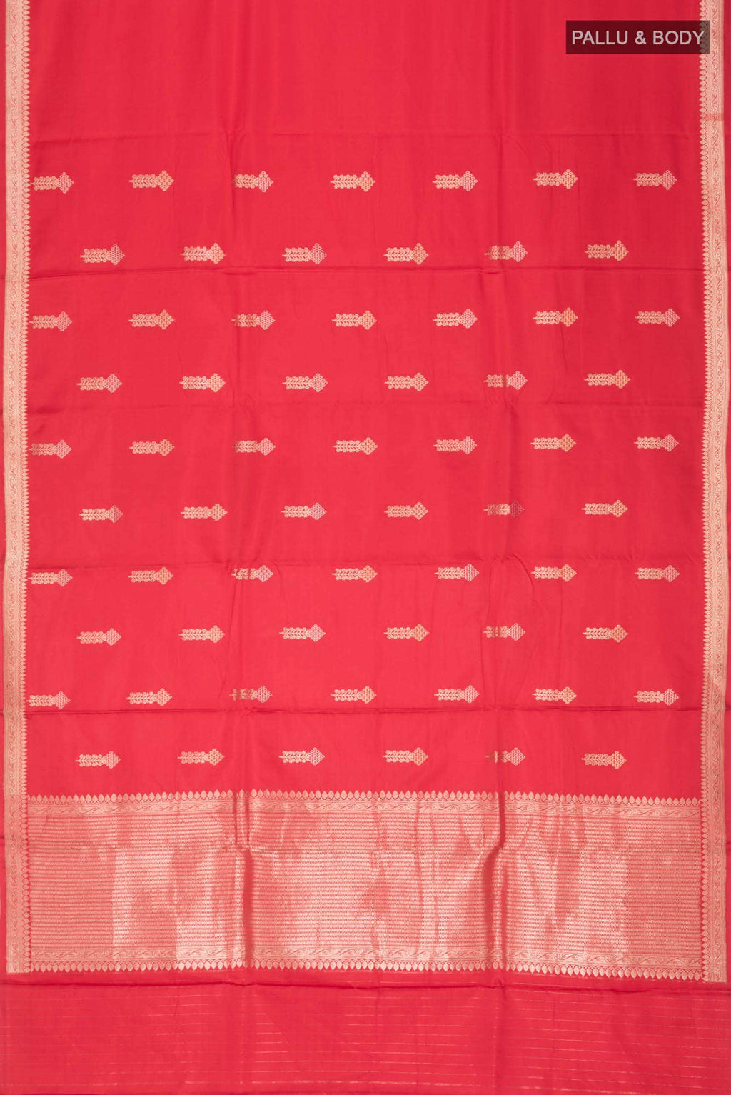 Red Banarasi Katan Silk Saree