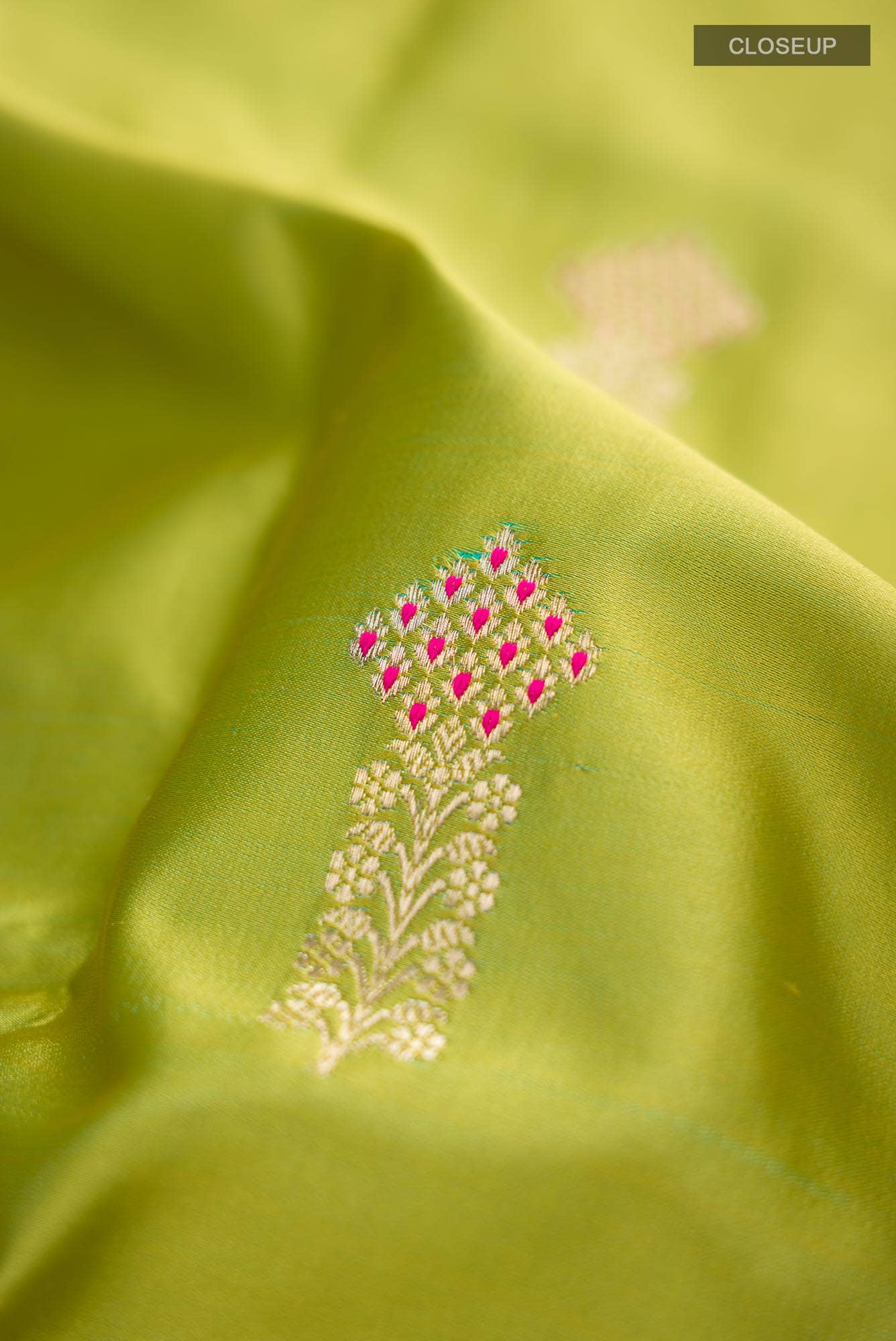 Green Banarasi Katan Silk Saree