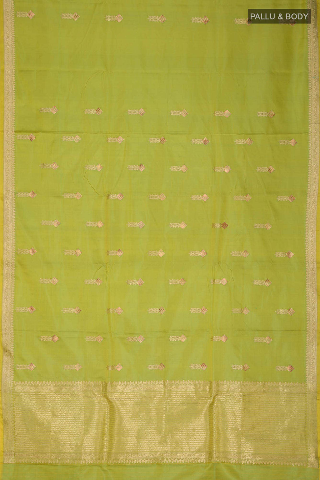 Green Banarasi Katan Silk Saree