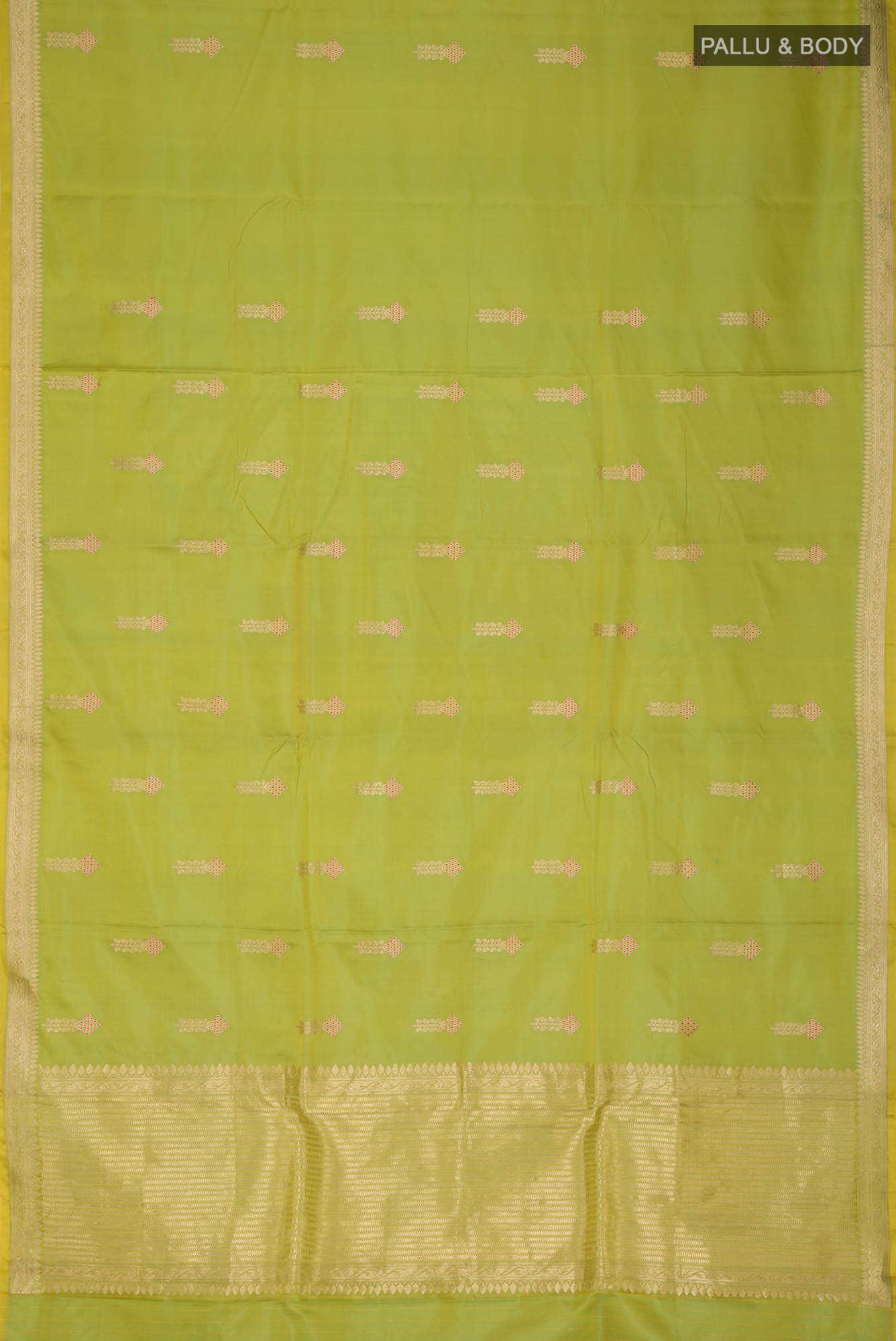 Green Banarasi Katan Silk Saree