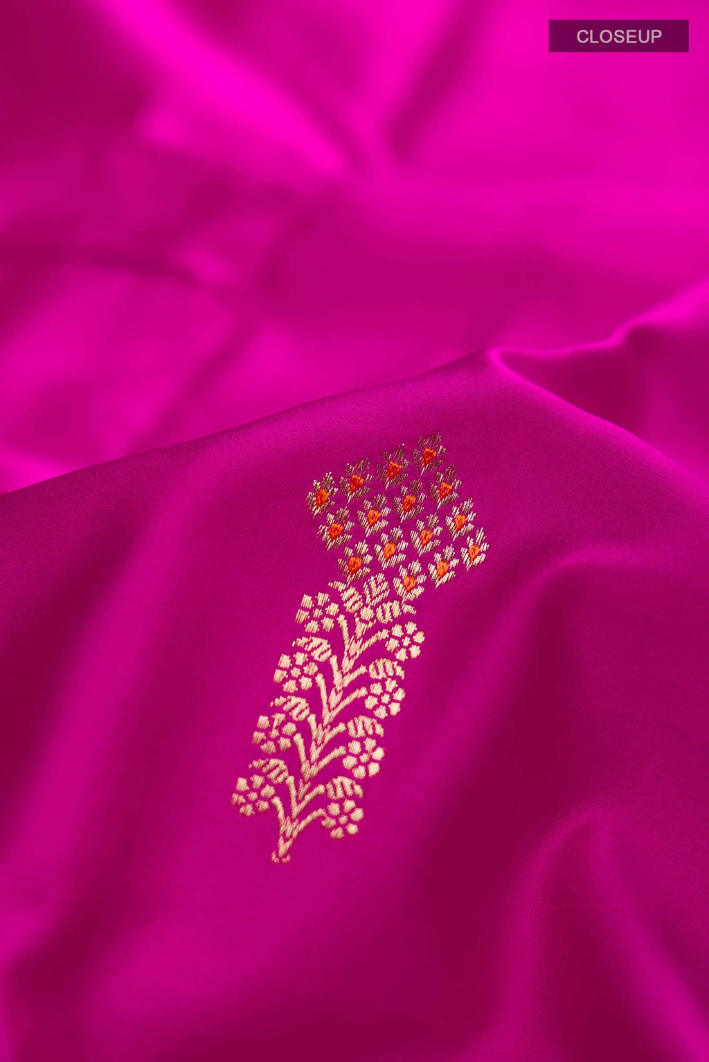 Pink Banarasi Silk Saree