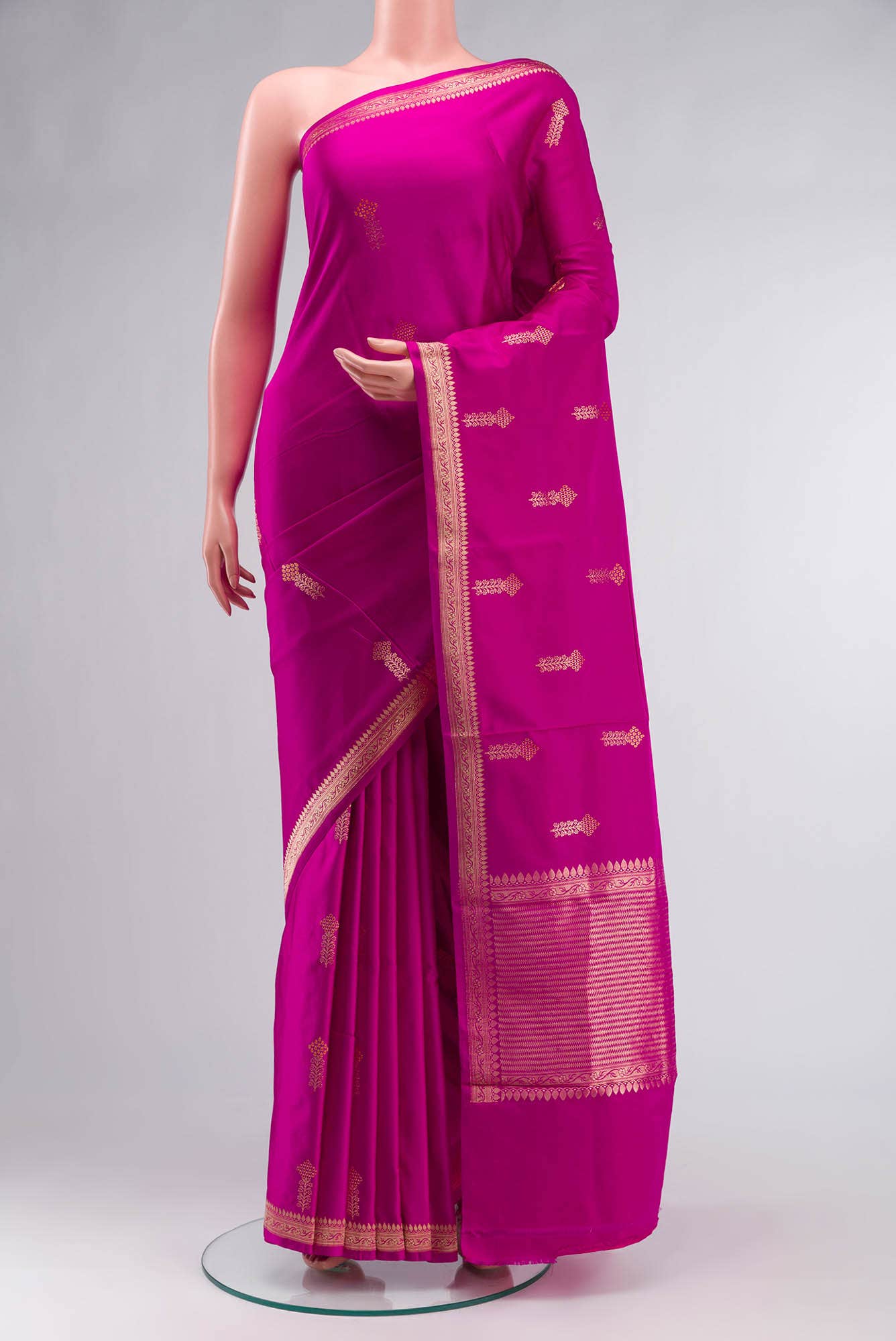 Pink Banarasi Silk Saree
