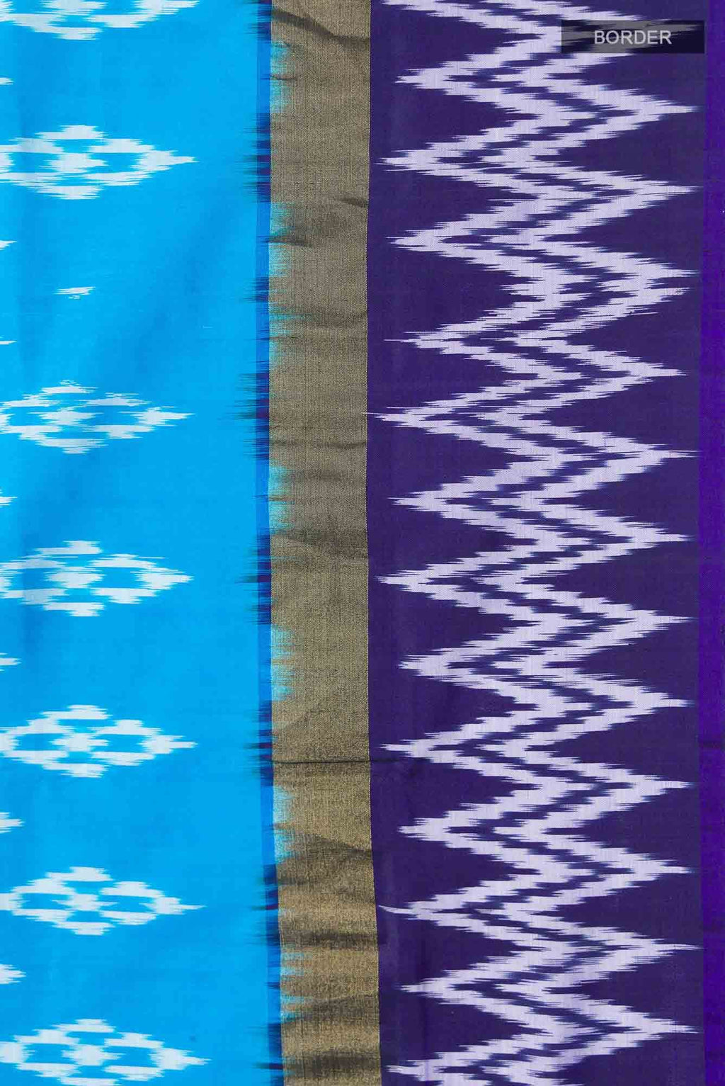 Blue Pochampally Silk Saree