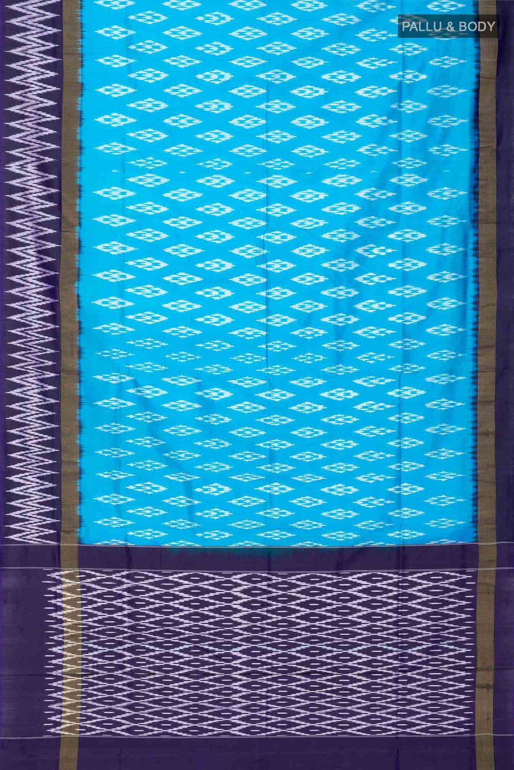 Blue Pochampally Silk Saree