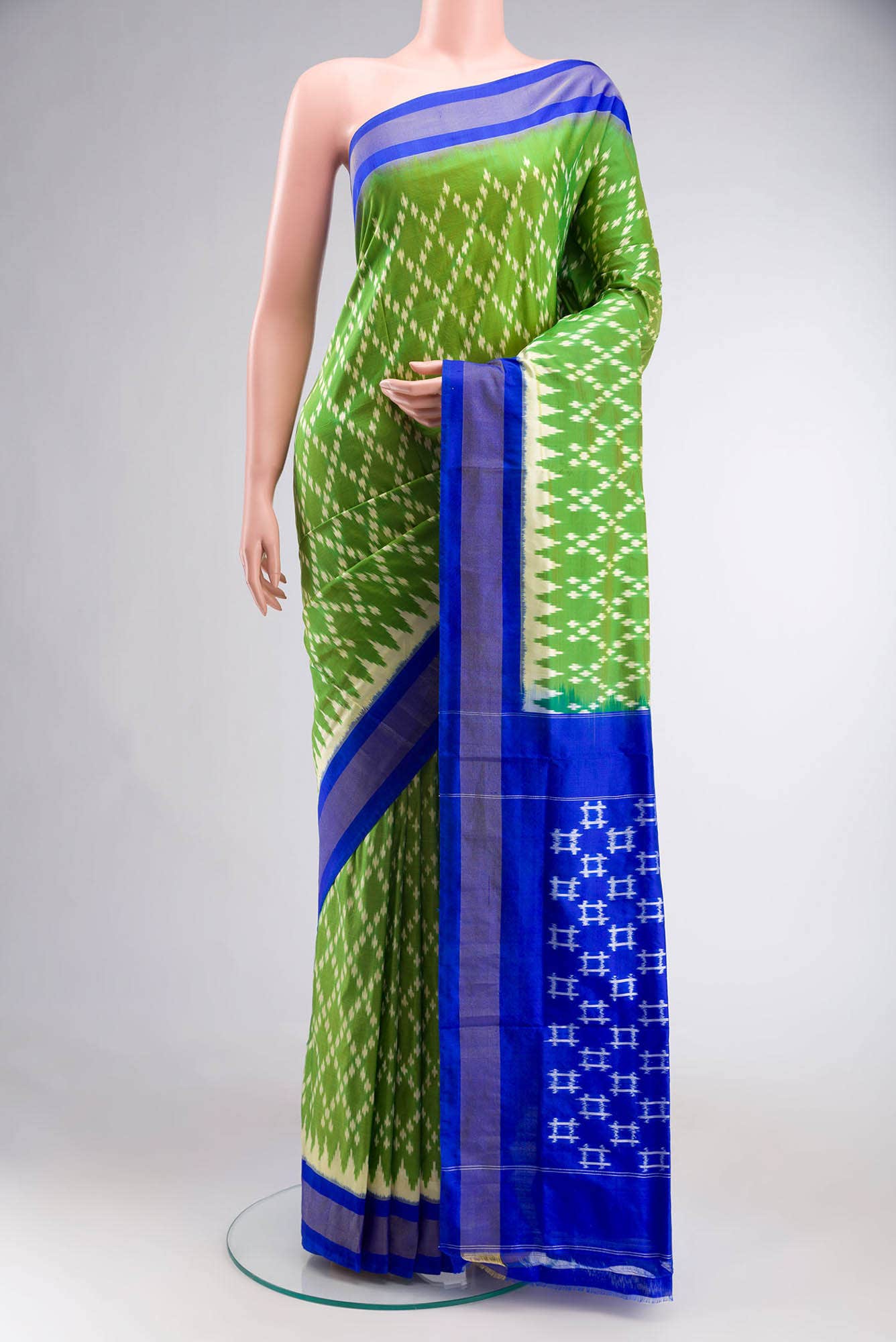 Green Pochampally Silk Saree