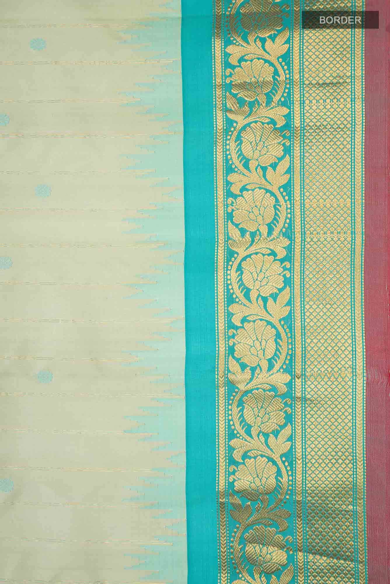 Green Gadwal Silk Saree