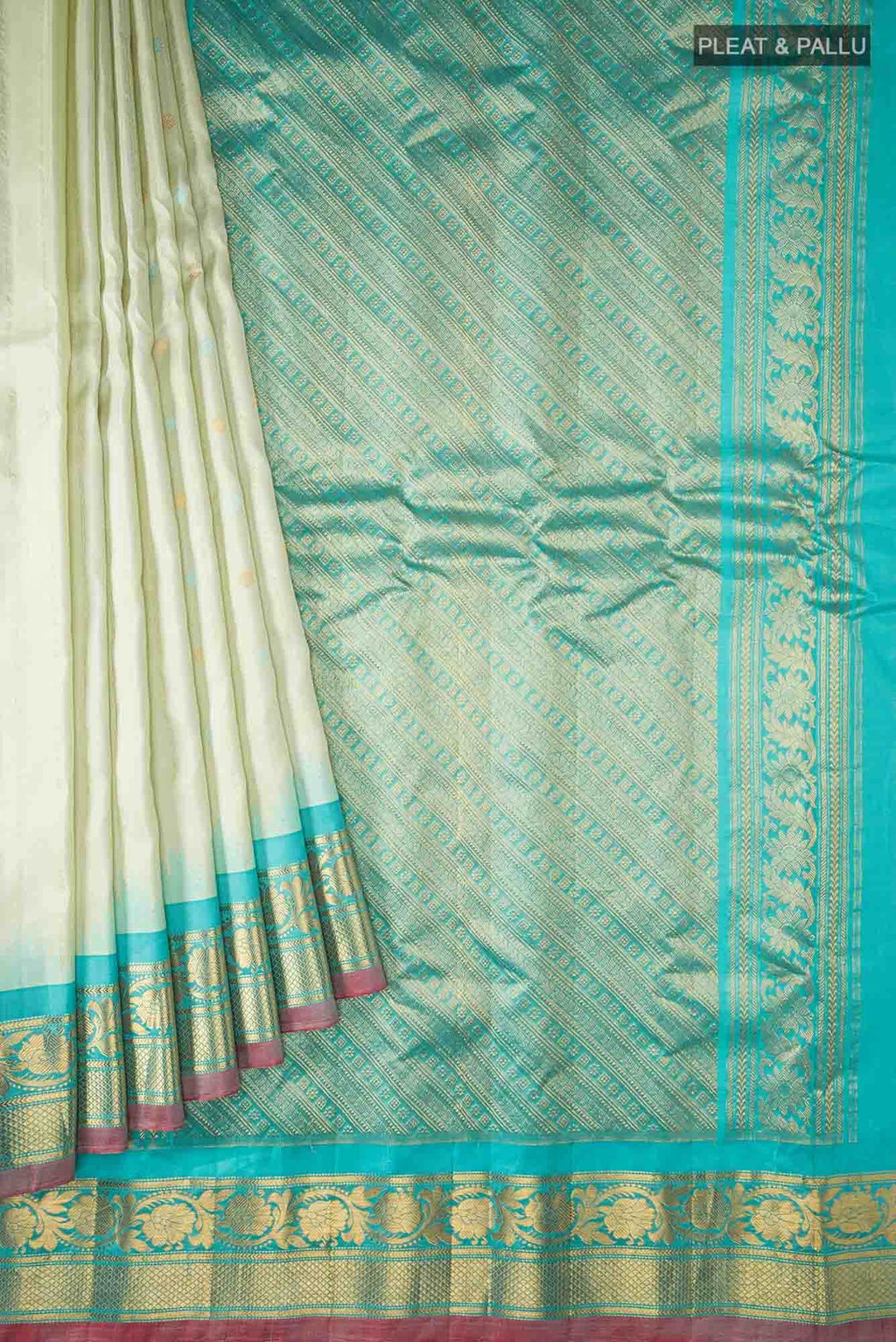 Green Gadwal Silk Saree