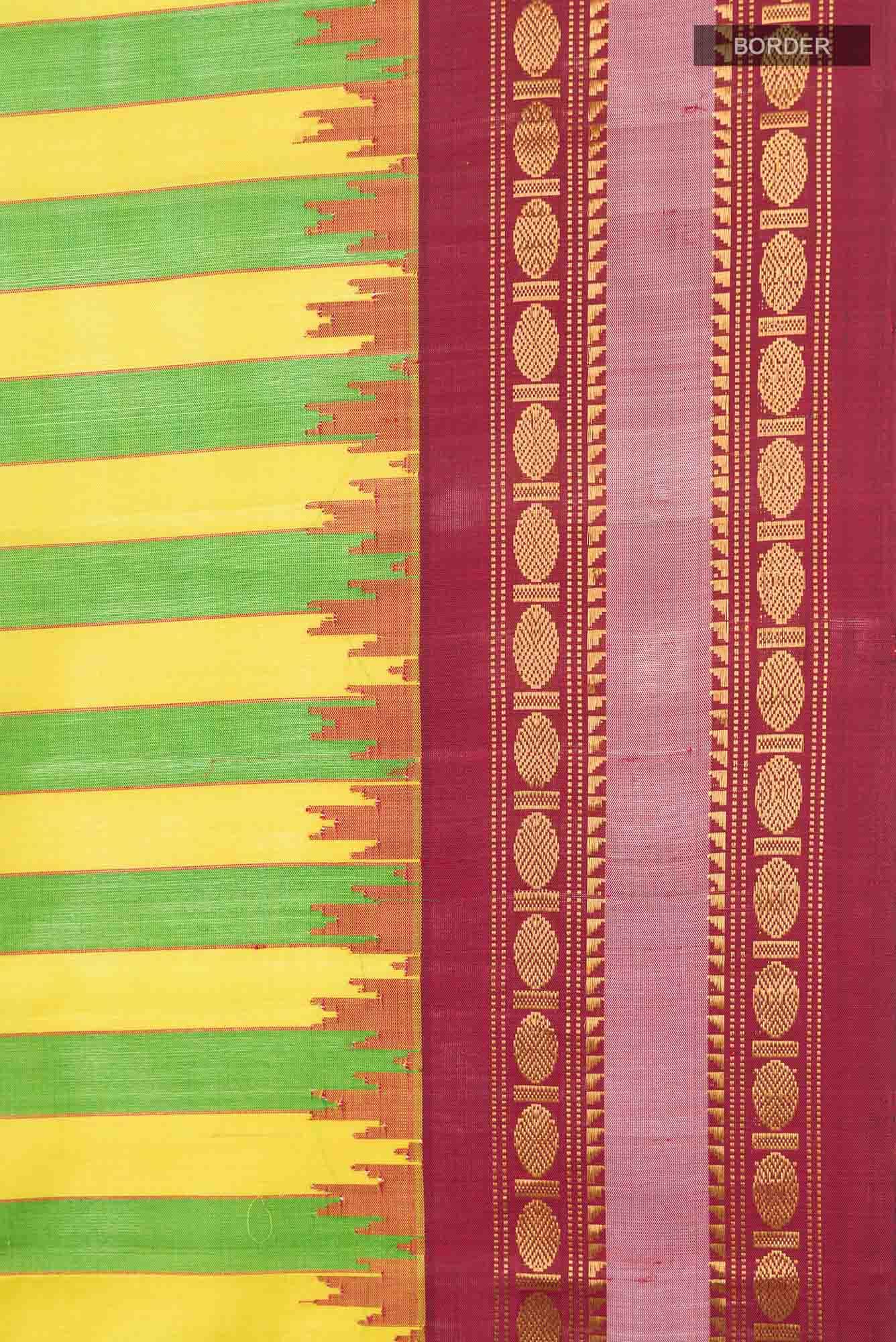 Multi Gadwal Silk Saree