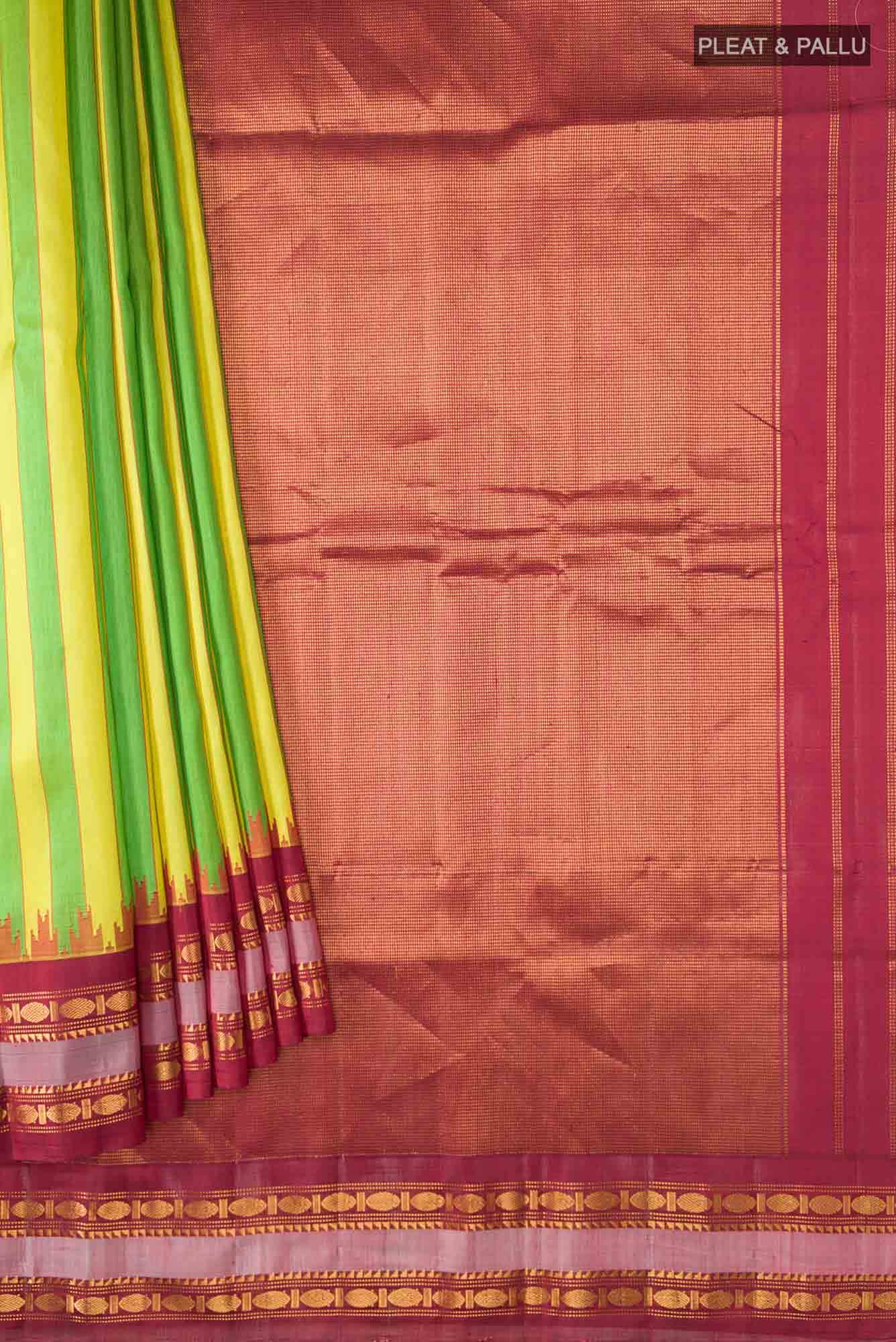 Multi Gadwal Silk Saree