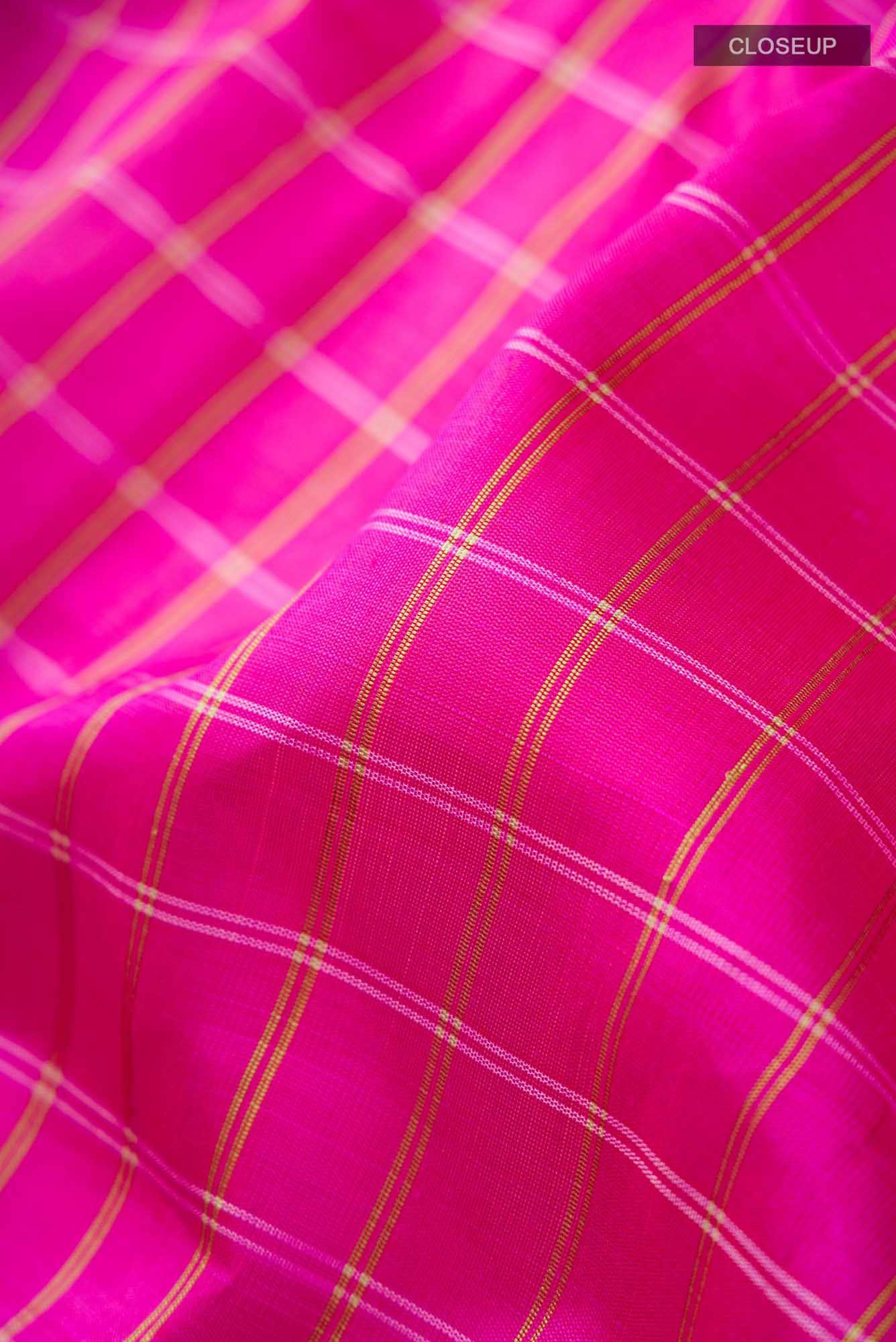 Pink Gadwal Silk Saree