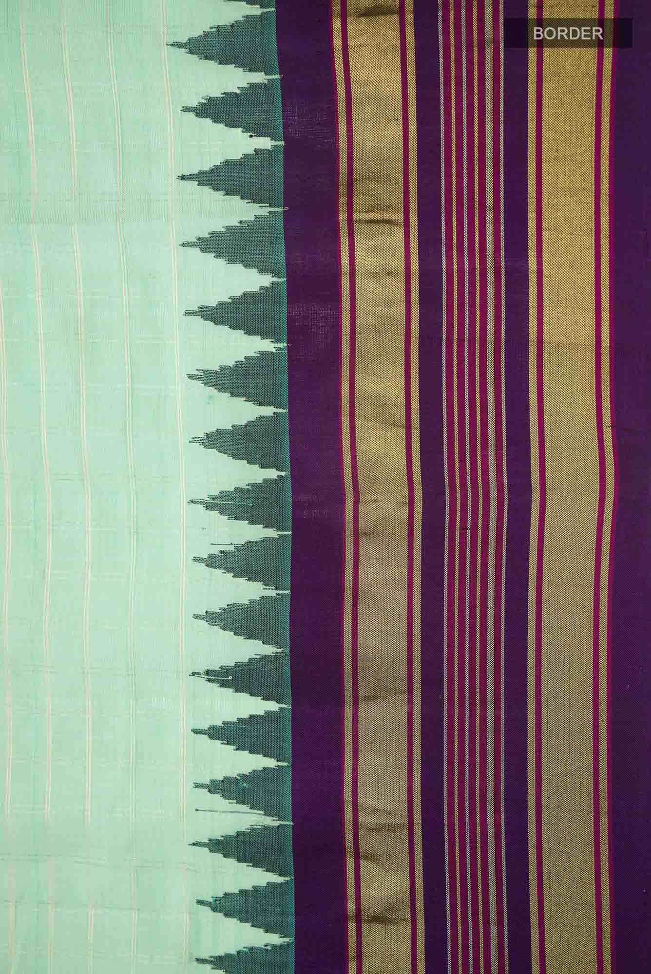 Green Gadwal Silk Cotton Saree