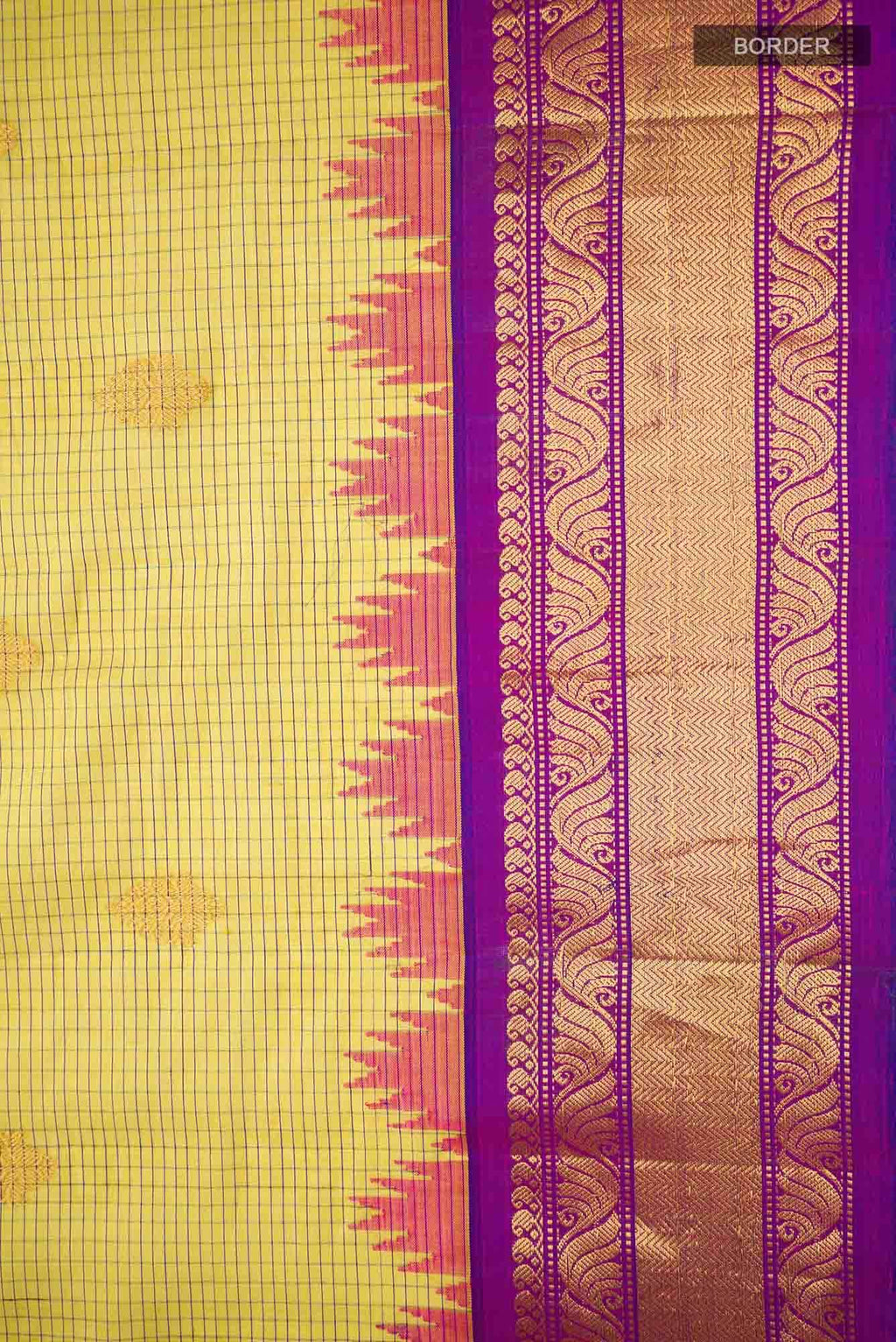 Green Gadwal Silk Cotton Saree