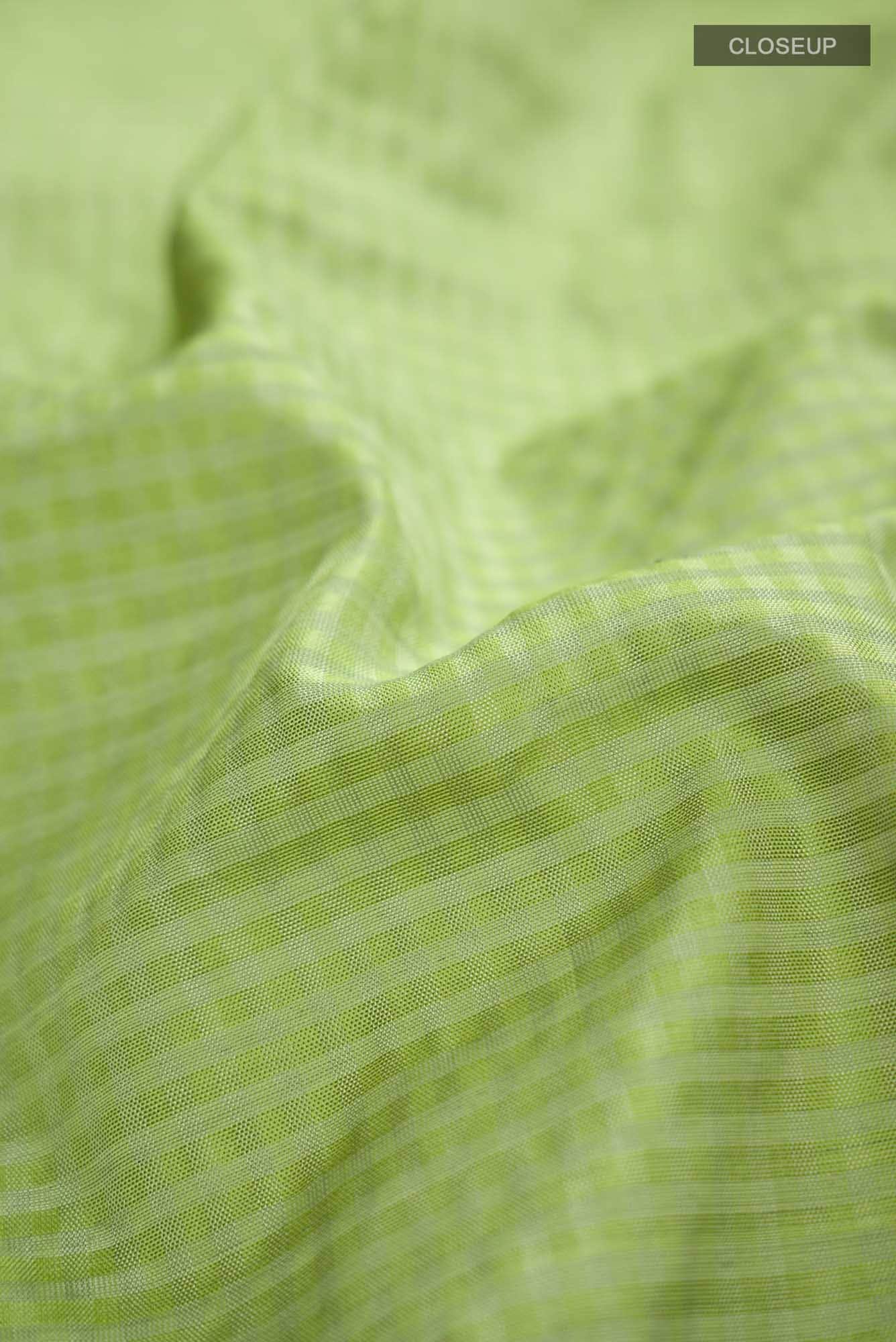 Green Gadwal Silk Cotton Saree