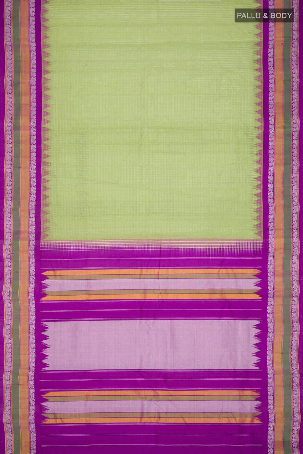 Green Gadwal Silk Cotton Saree