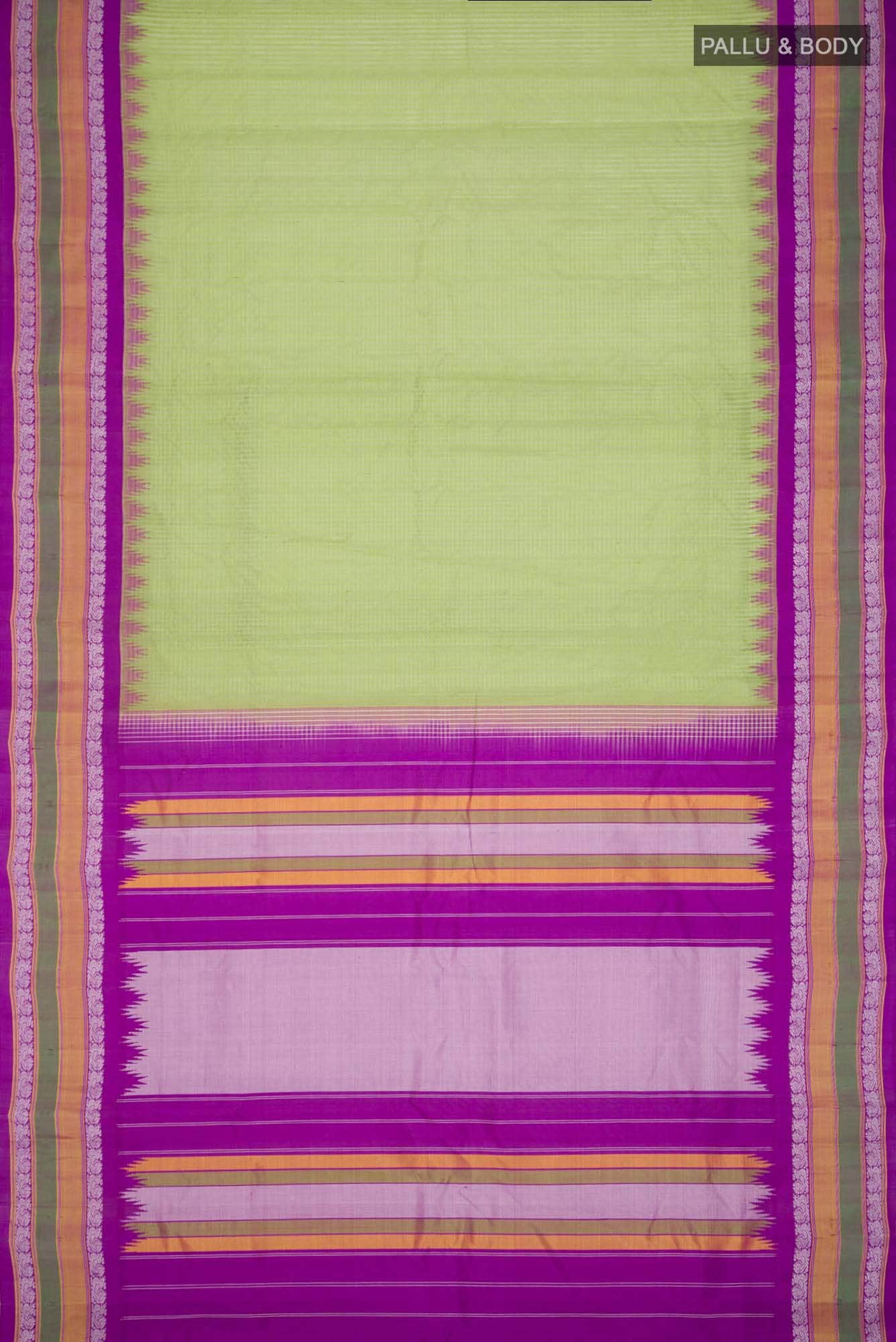 Green Gadwal Silk Cotton Saree