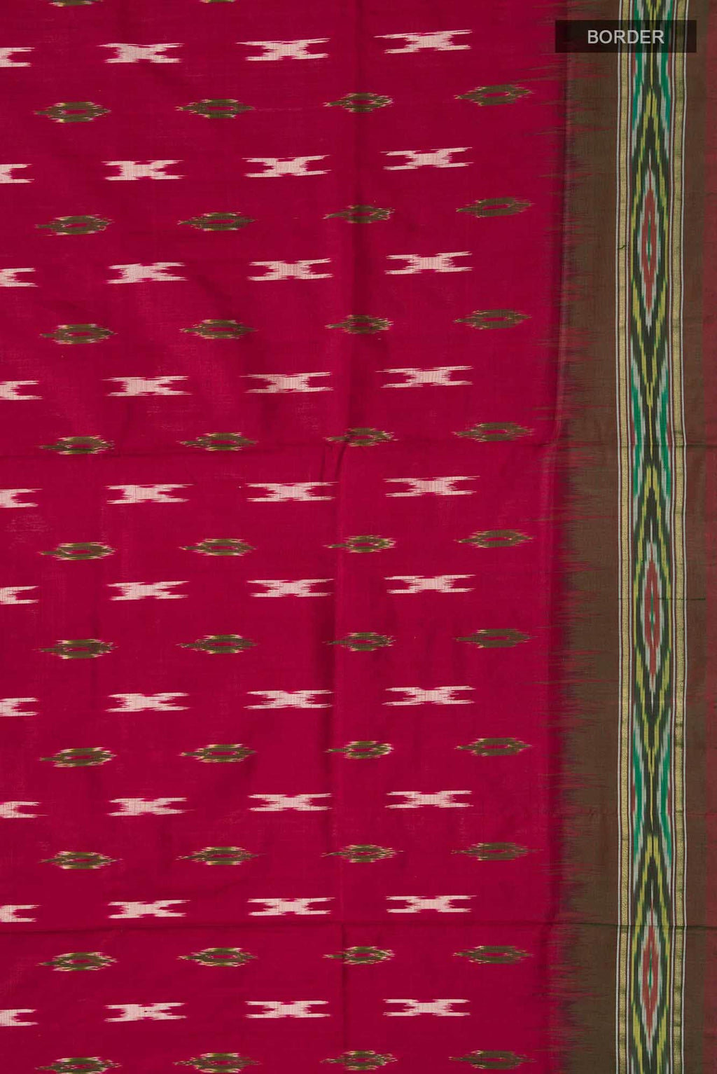Maroon Pochampally Silk Saree