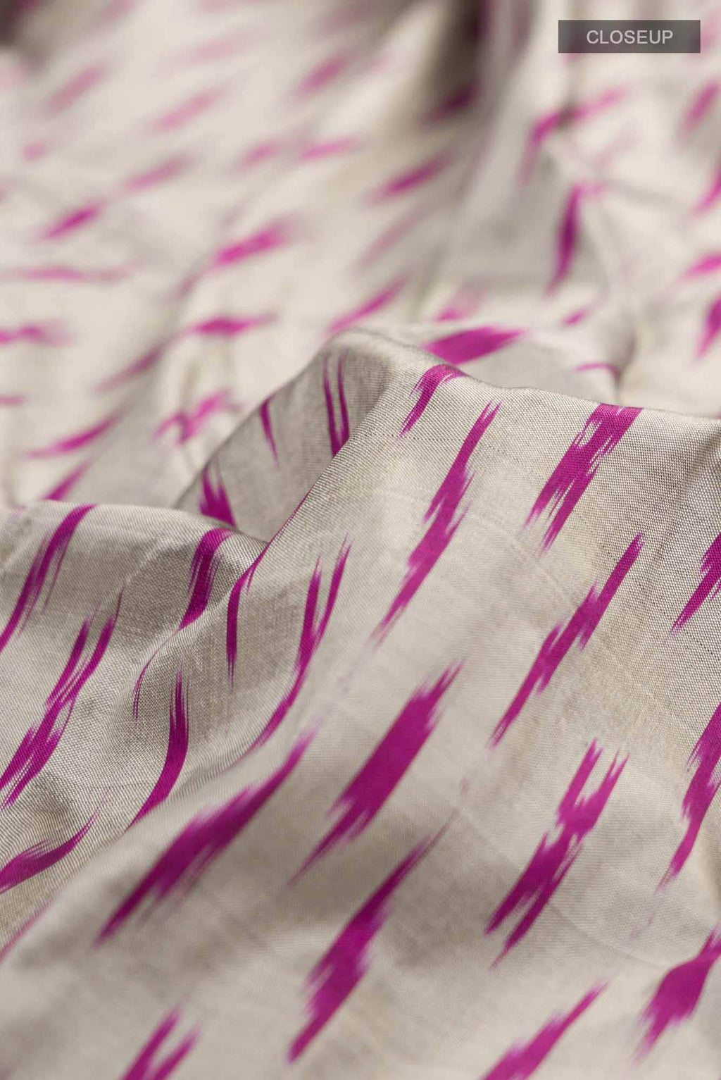 Grey Pochampally Silk Saree