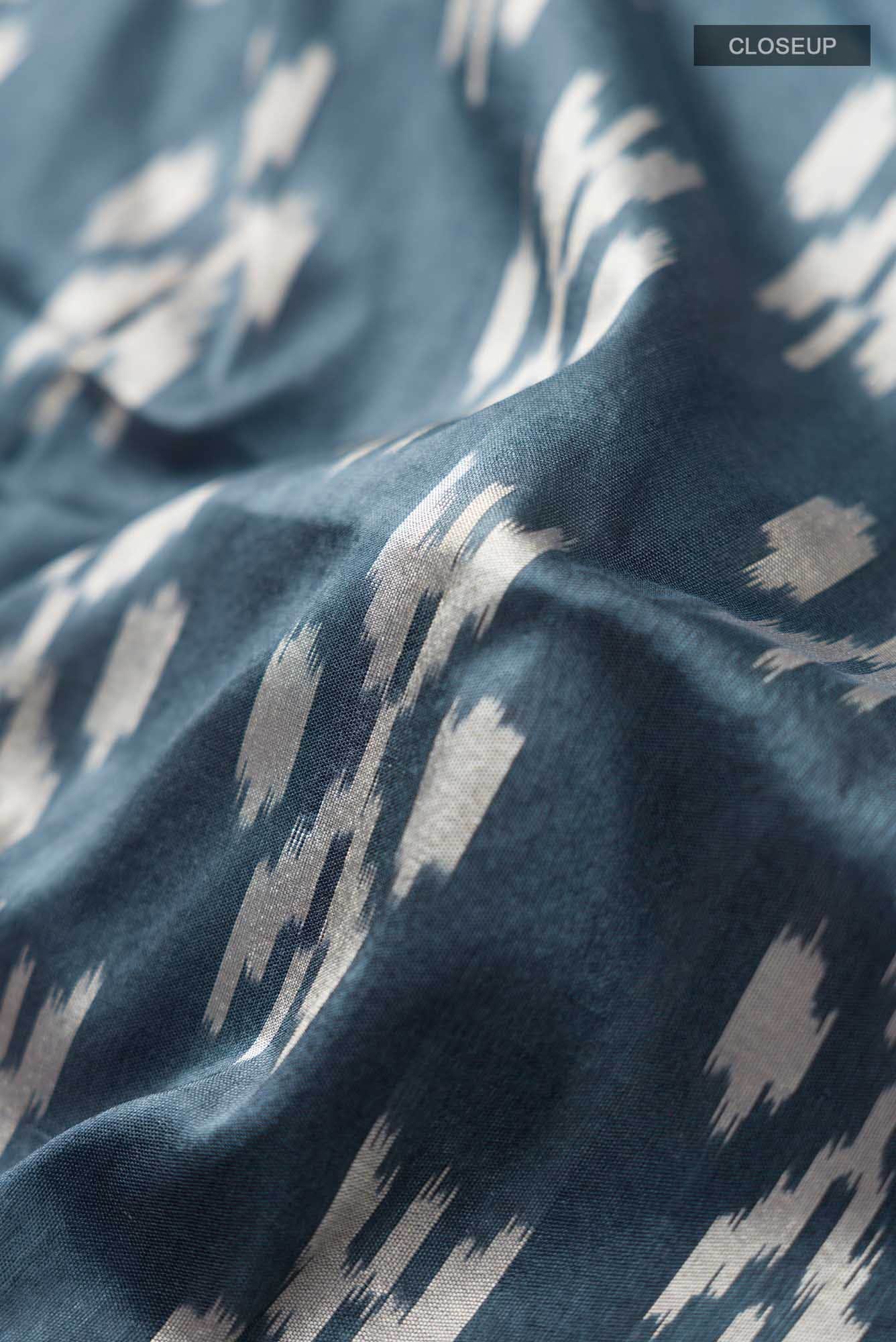 Grey Pochampally Silk Saree