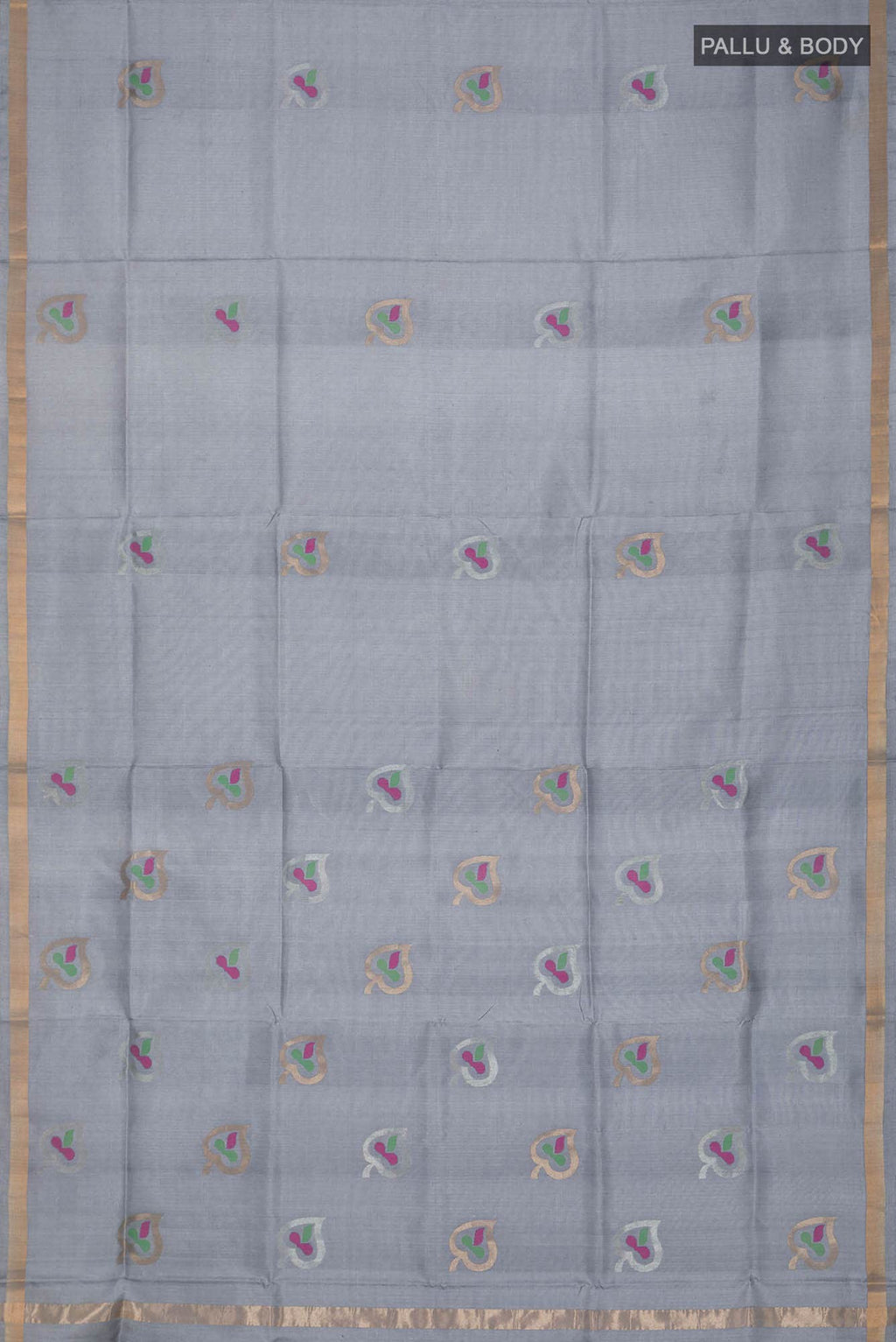 Grey Uppada Silk Saree