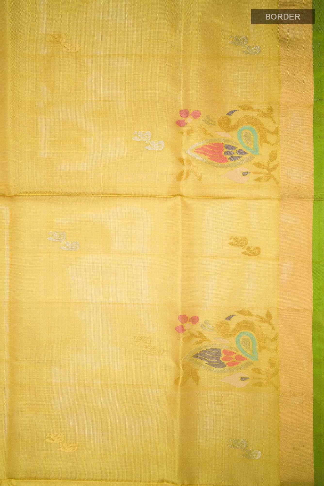 Yellow Uppada Silk Saree