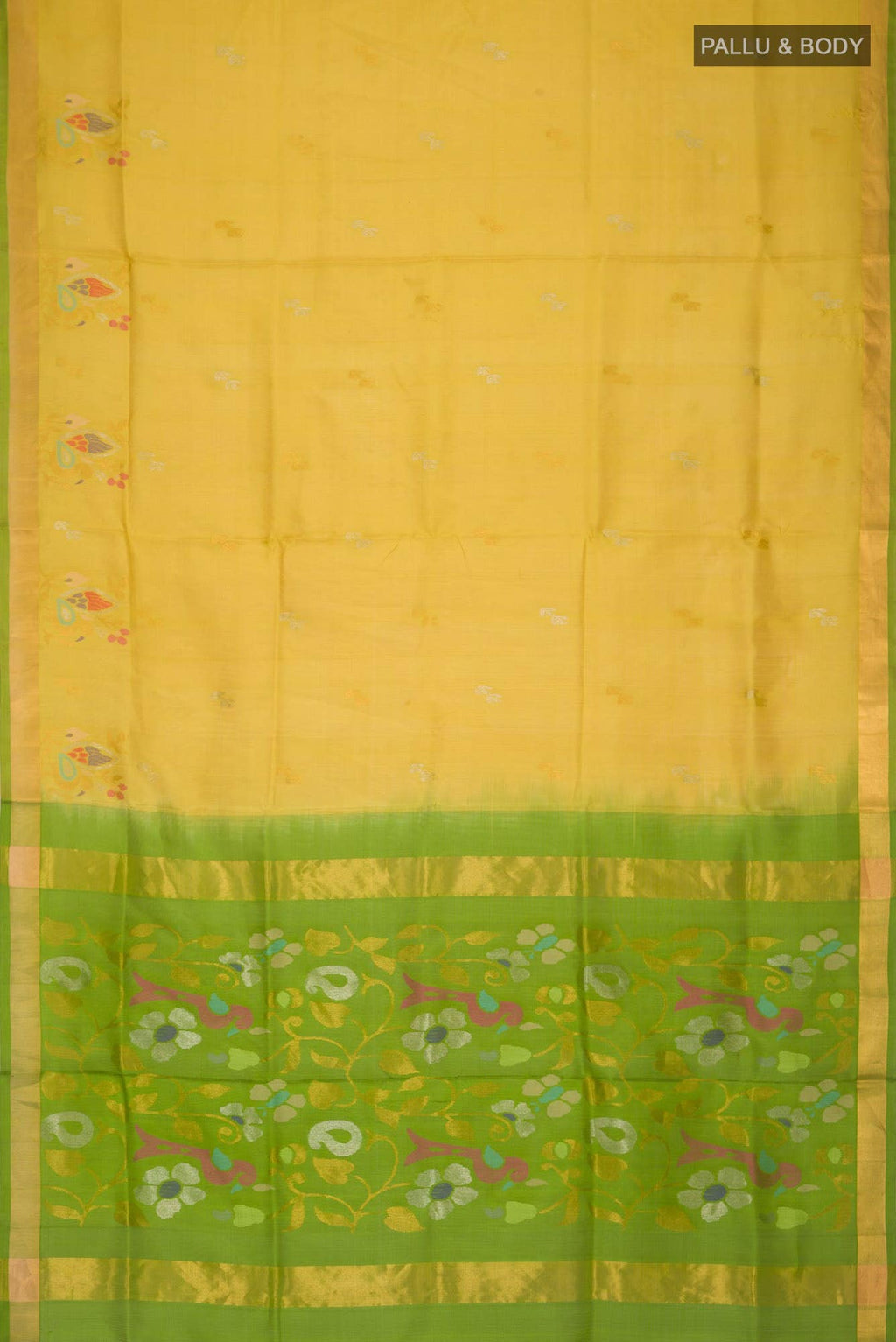 Yellow Uppada Silk Saree